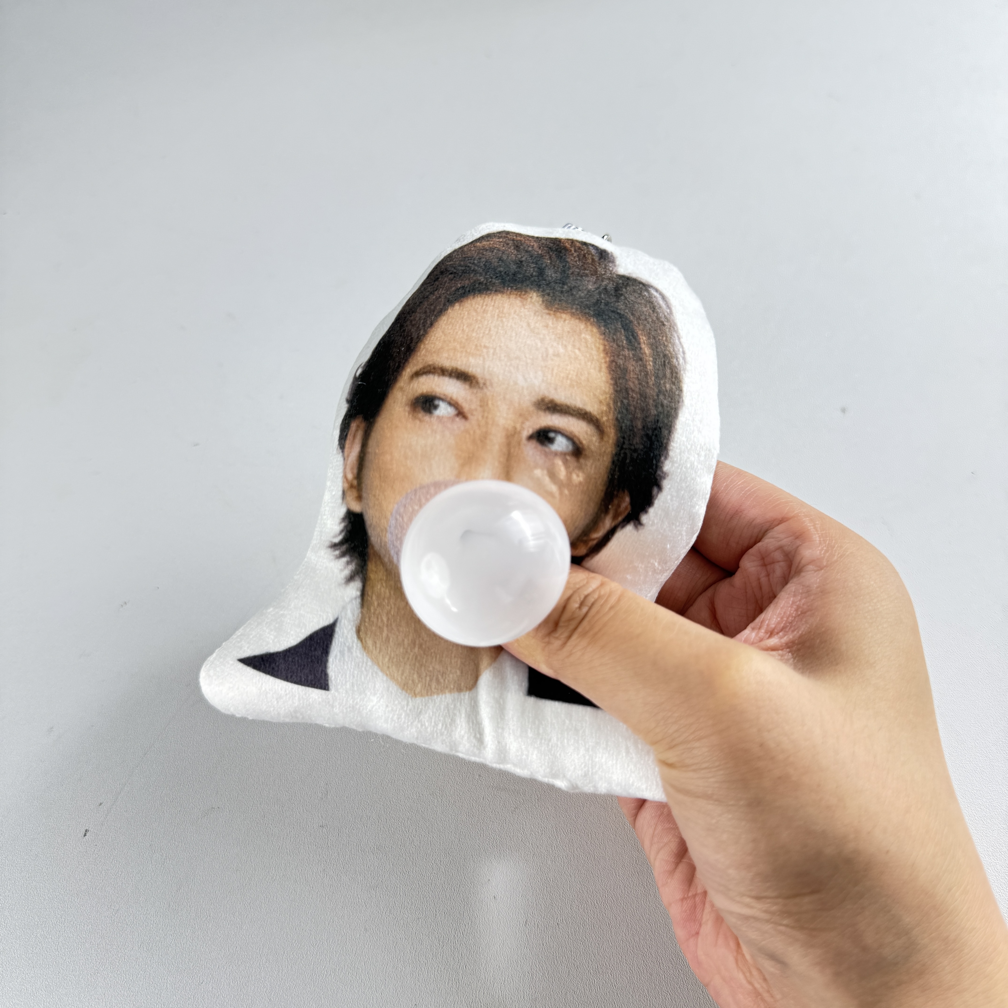 泡吹き発音機能付きぬいぐるみキーホルダー【松本潤/嵐ARASHI】