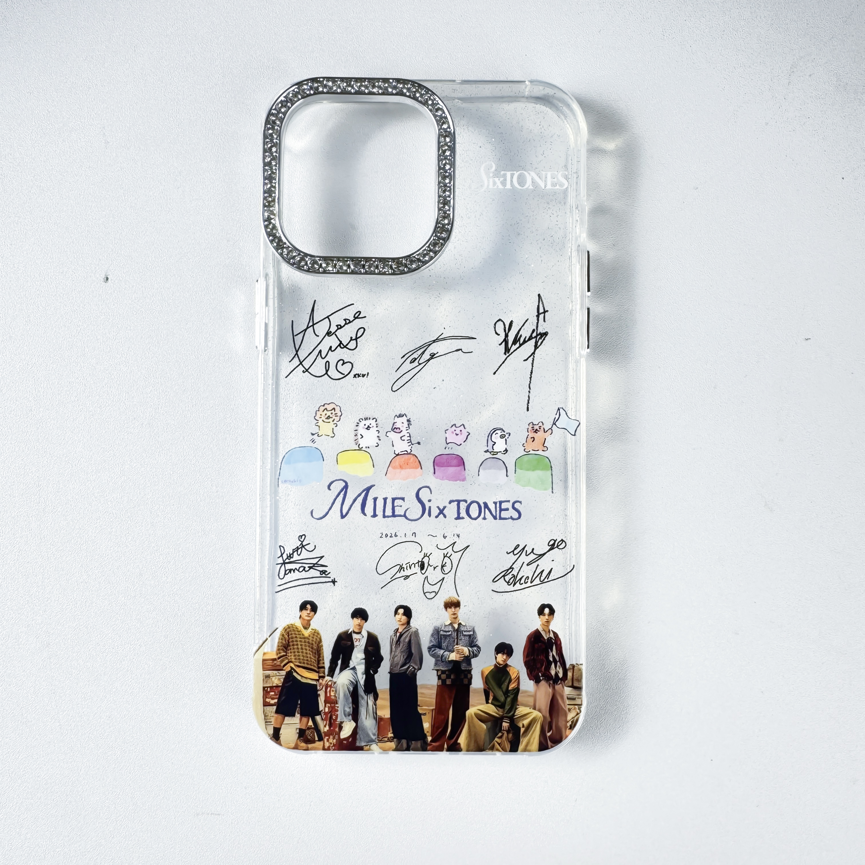 ダイヤモンドレーザーグラデーションスマートフォンケース【SixTONES/MILESixTONES】
