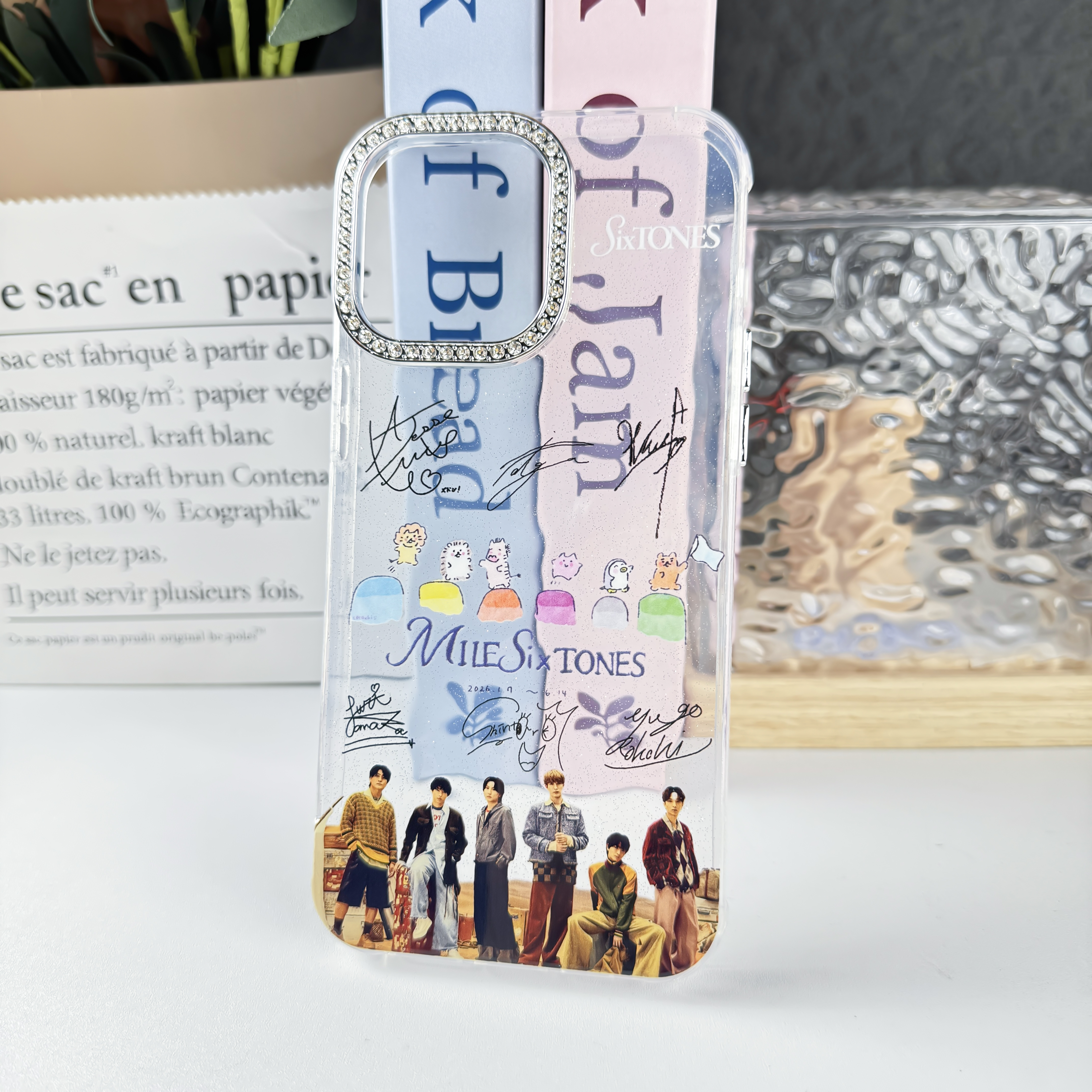 ダイヤモンドレーザーグラデーションスマートフォンケース【SixTONES/MILESixTONES】