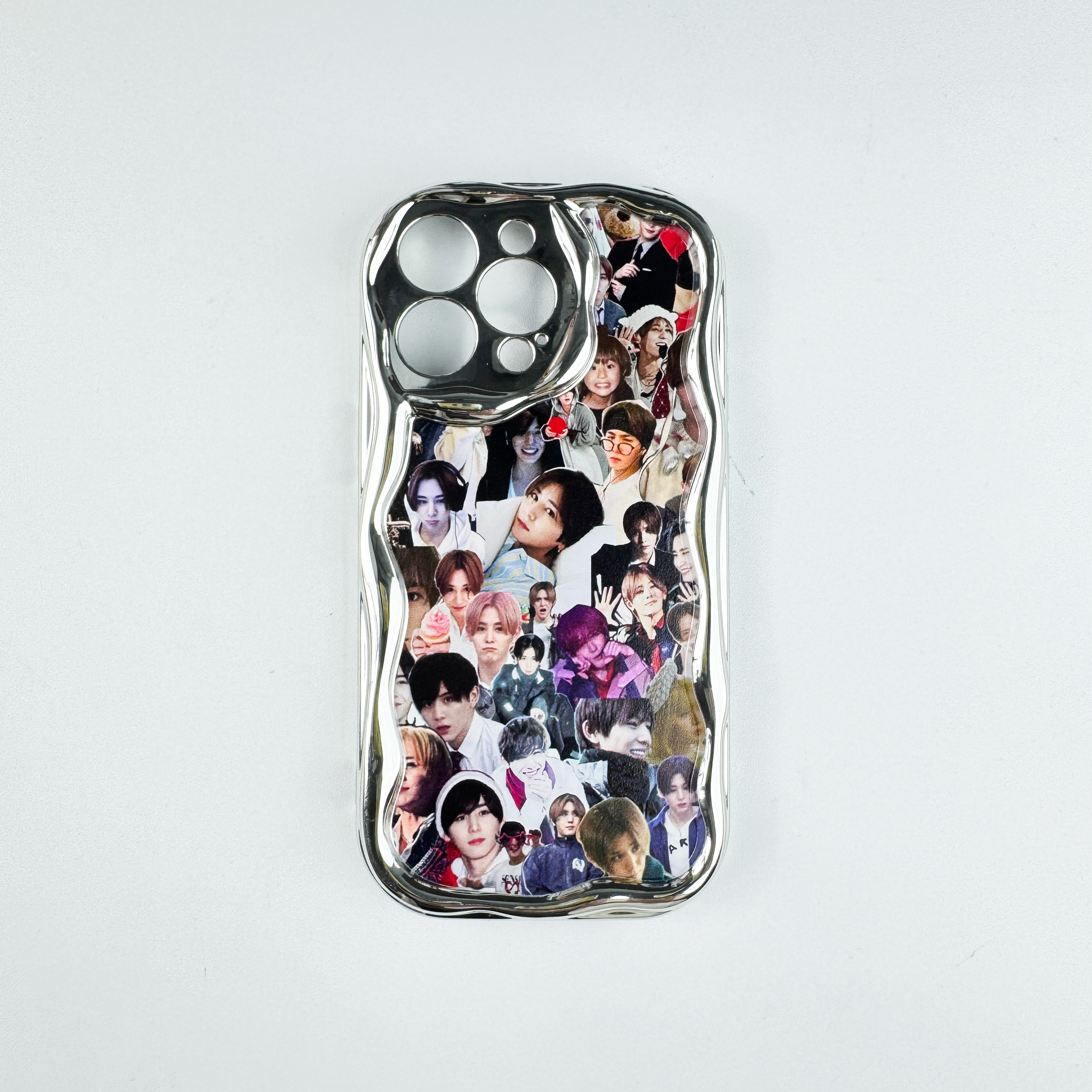 マットシルバーフレーム ソフトタッチ ヴィンテージ風ケース【山田涼介Ryosuke Yamada/Hey!Say!Jump】