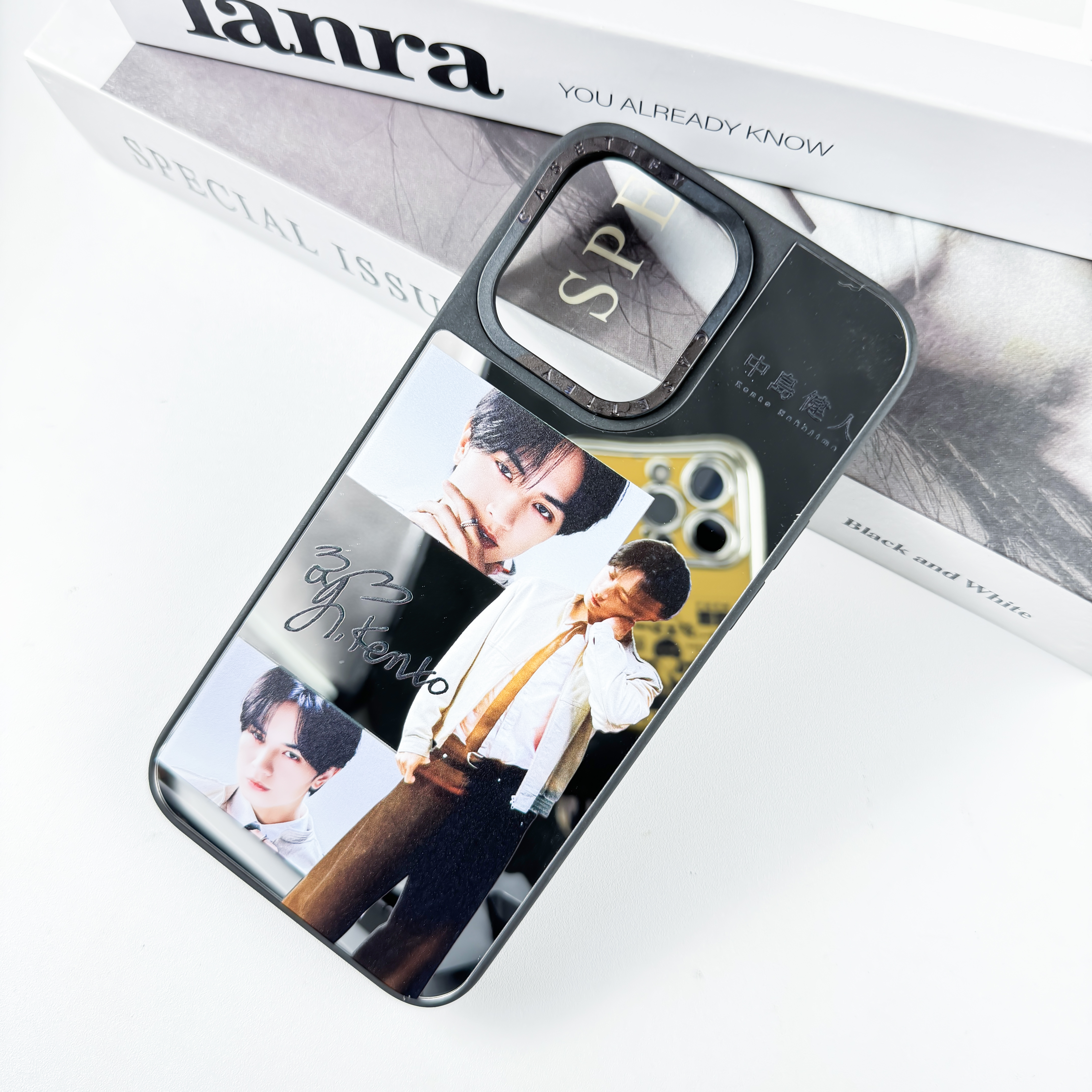 マットミラースマホケース-銀【中島健人】