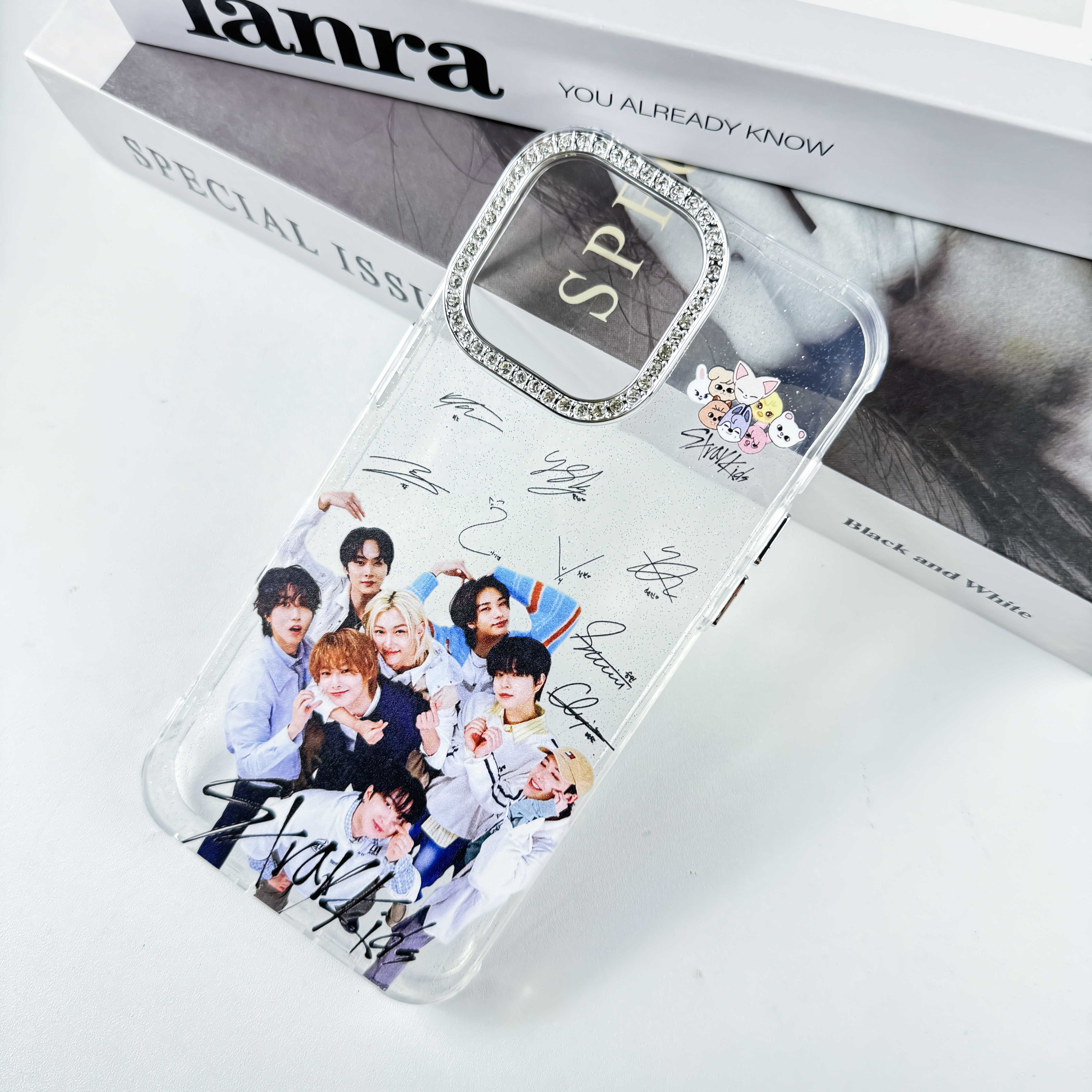 ダイヤモンドレーザーグラデーションスマートフォンケース【Stray Kids】