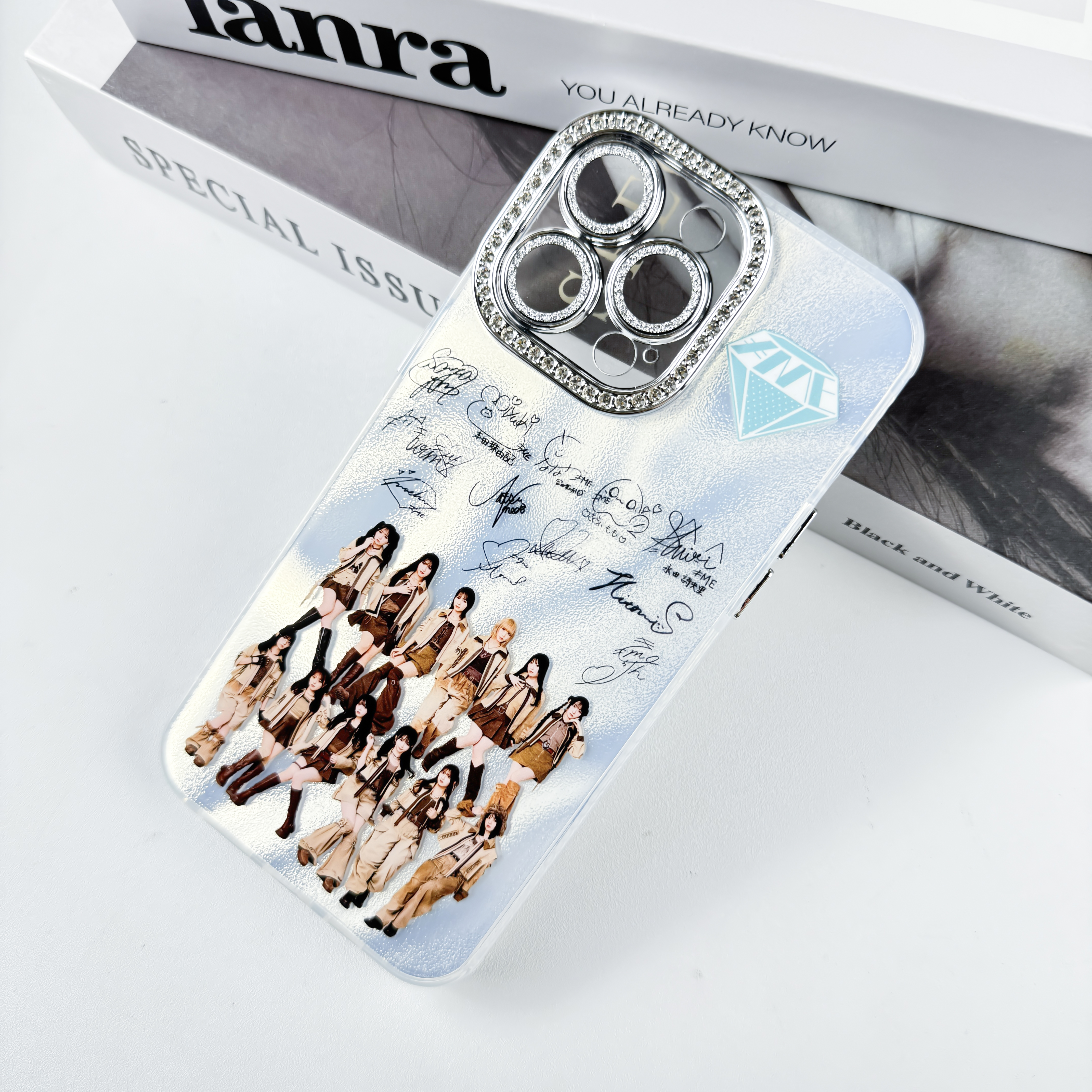 ダイヤモンドレーザーグラデーションスマートフォンケース【≠MEノットイコールミー】