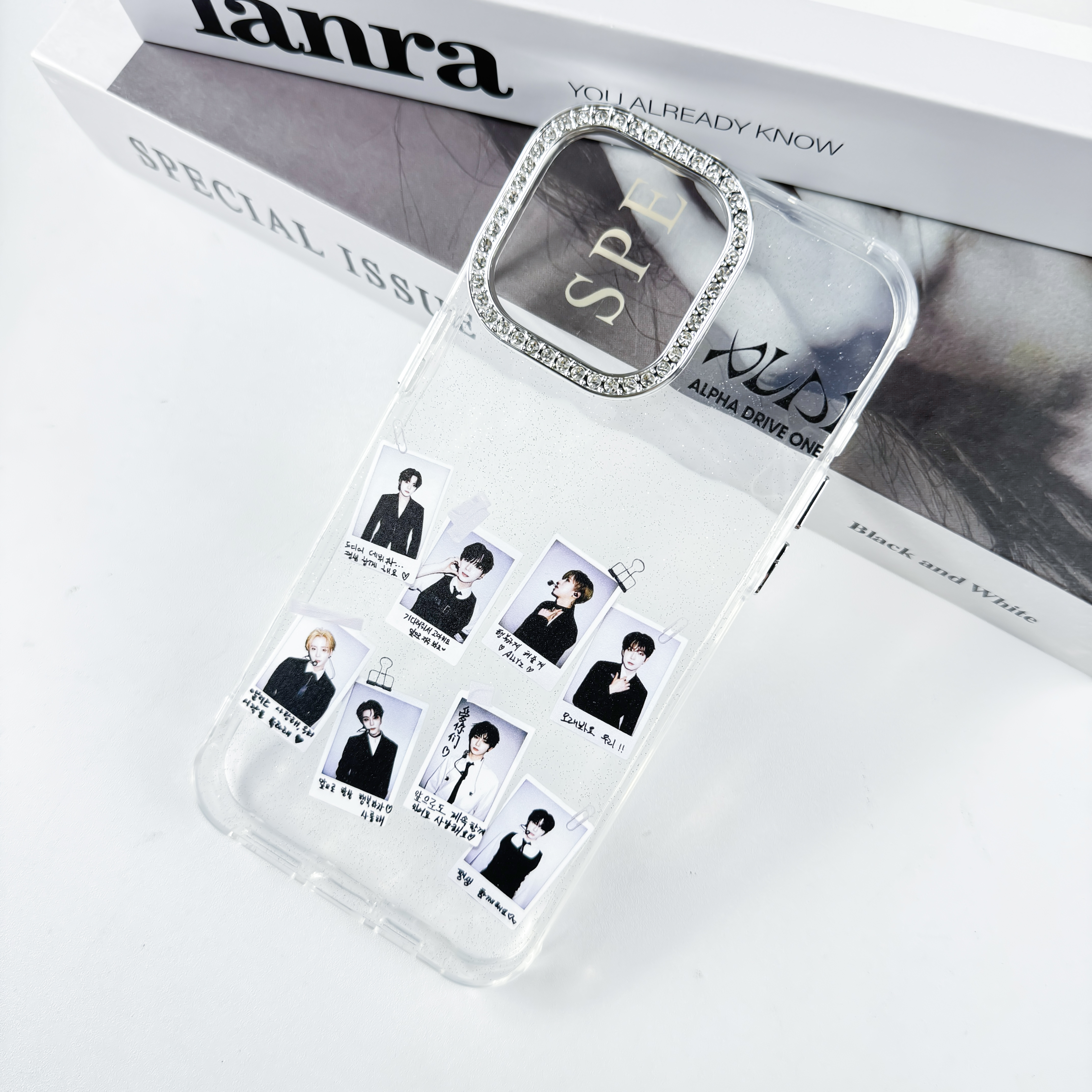 ダイヤモンドレーザーグラデーションスマートフォンケース【ALPHA DRIVE ONE】