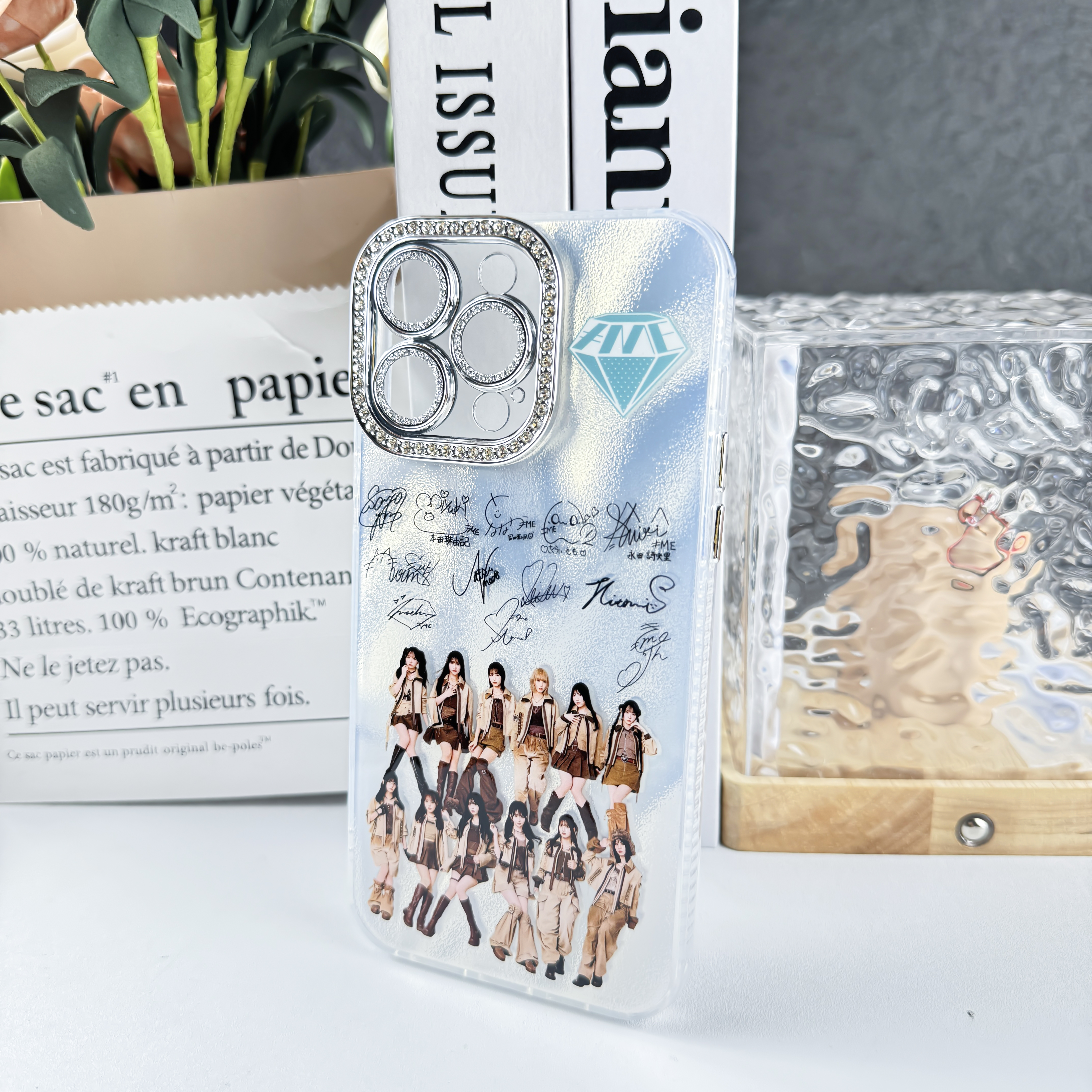 ダイヤモンドレーザーグラデーションスマートフォンケース【≠MEノットイコールミー】