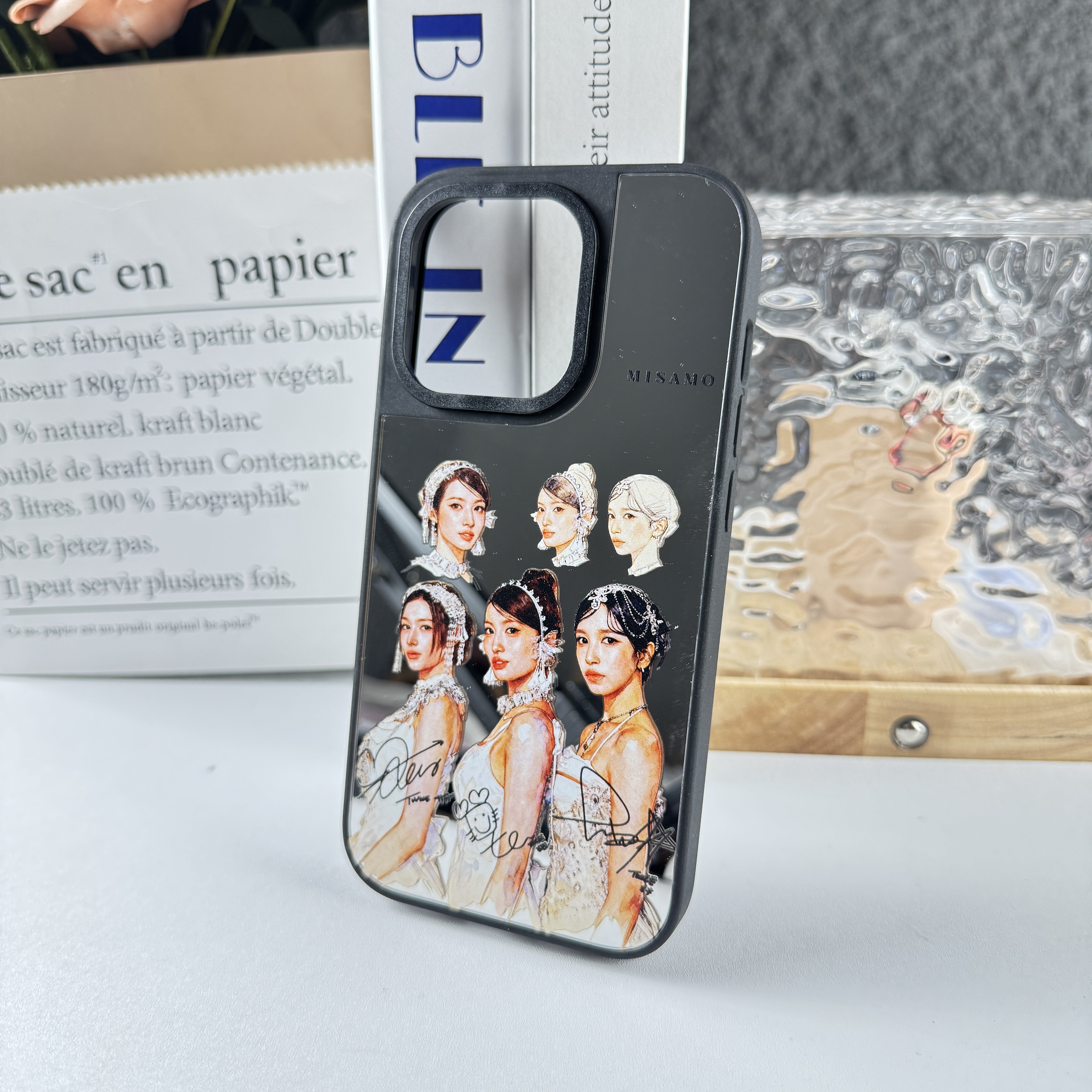 マットバンパー×ミラー スマホケース【MISAMO/PLAY】