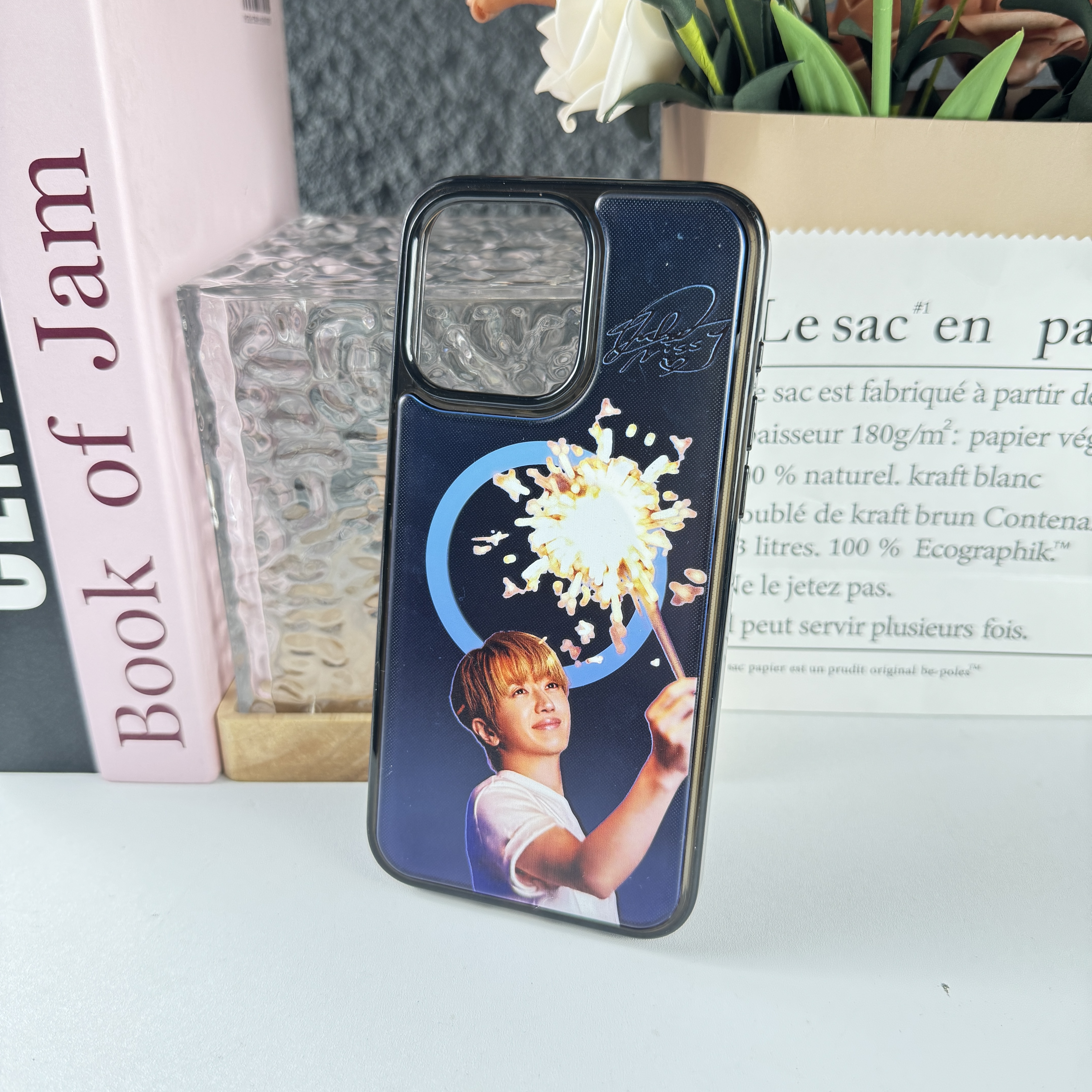 交換可能 バックプレート 付き マグネット 2in1 スマホカバー【Nissy/西島隆弘】