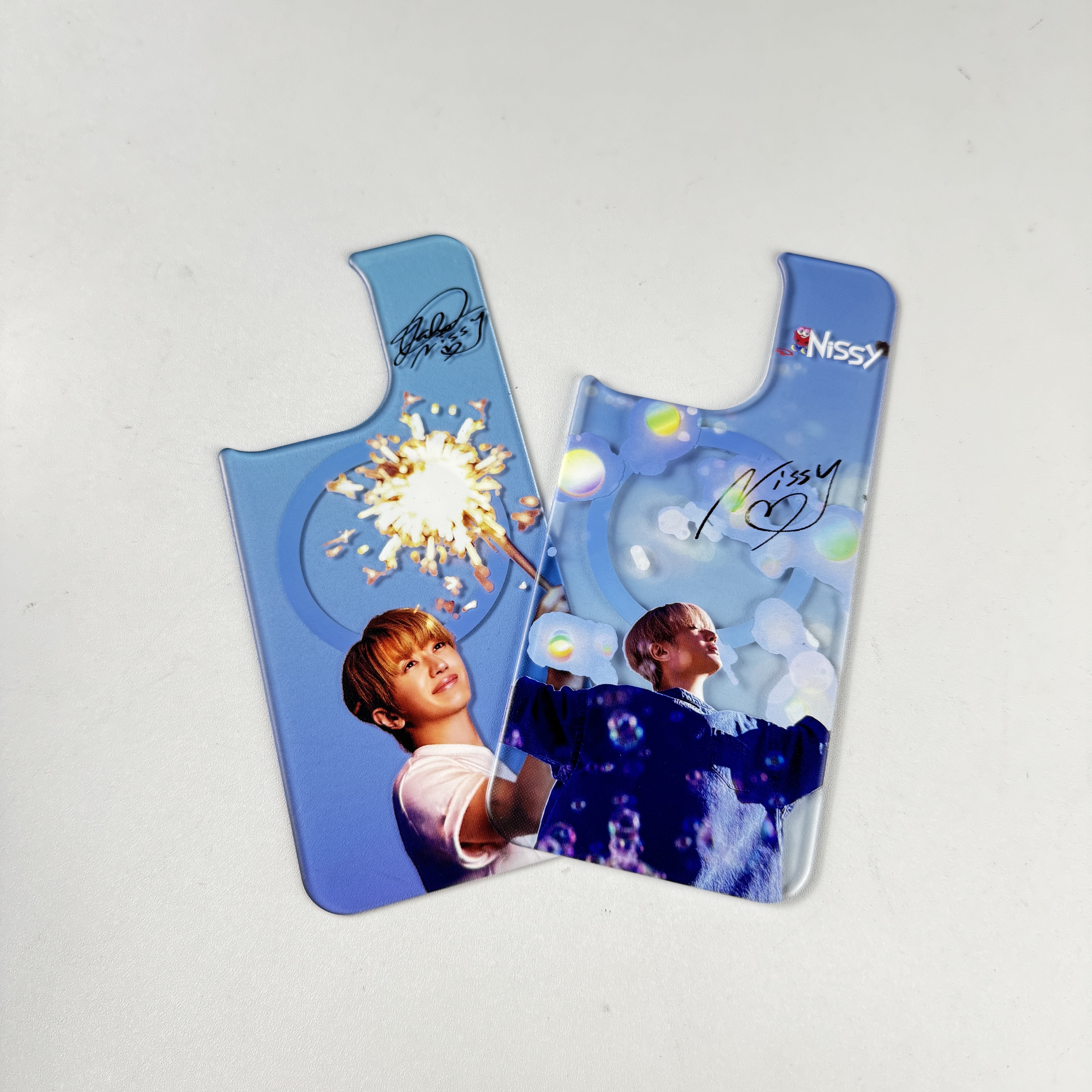 交換可能 バックプレート 付き マグネット 2in1 スマホカバー【Nissy/西島隆弘】