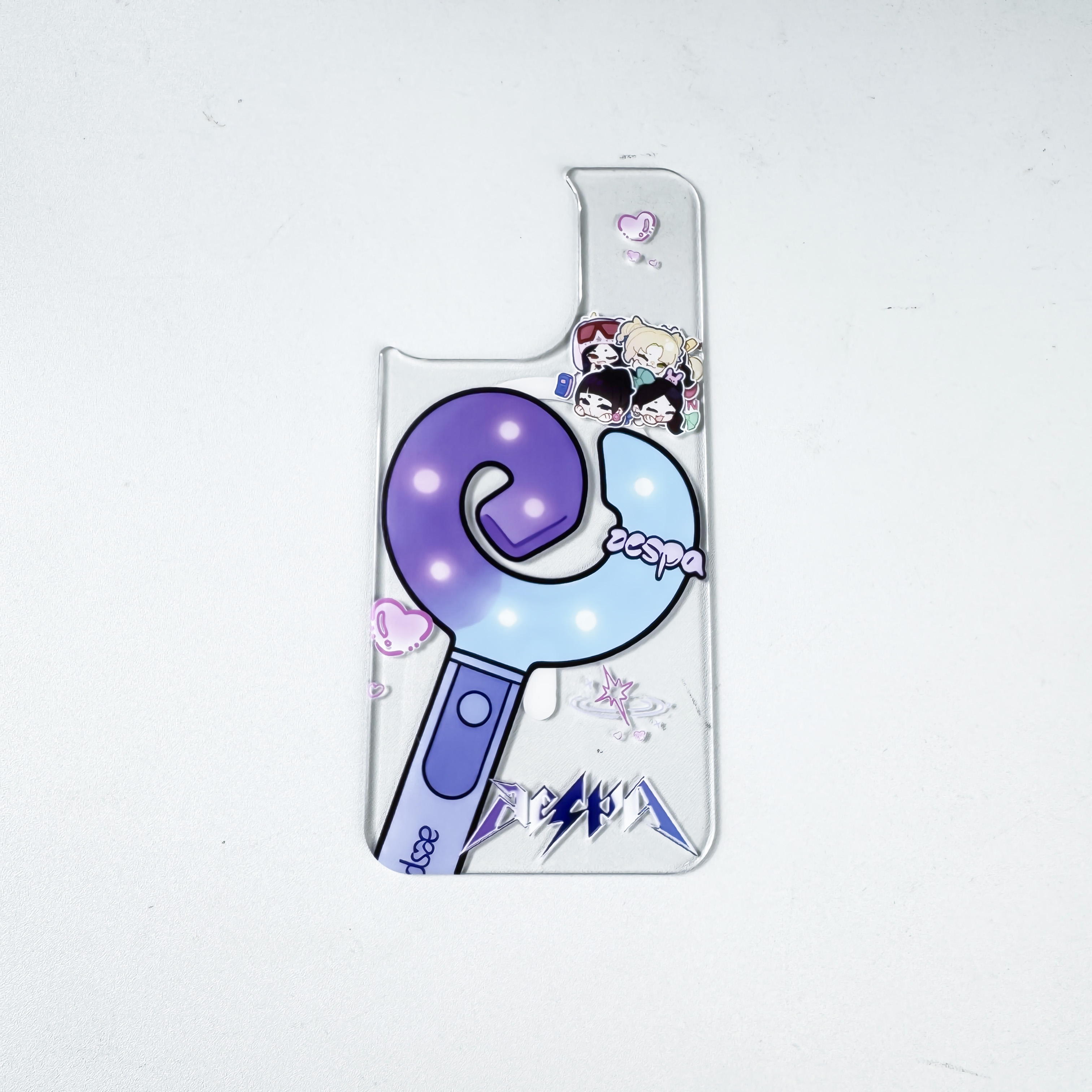 交換可能 バックプレート 付き マグネット 2in1 スマホカバー【AESPA】