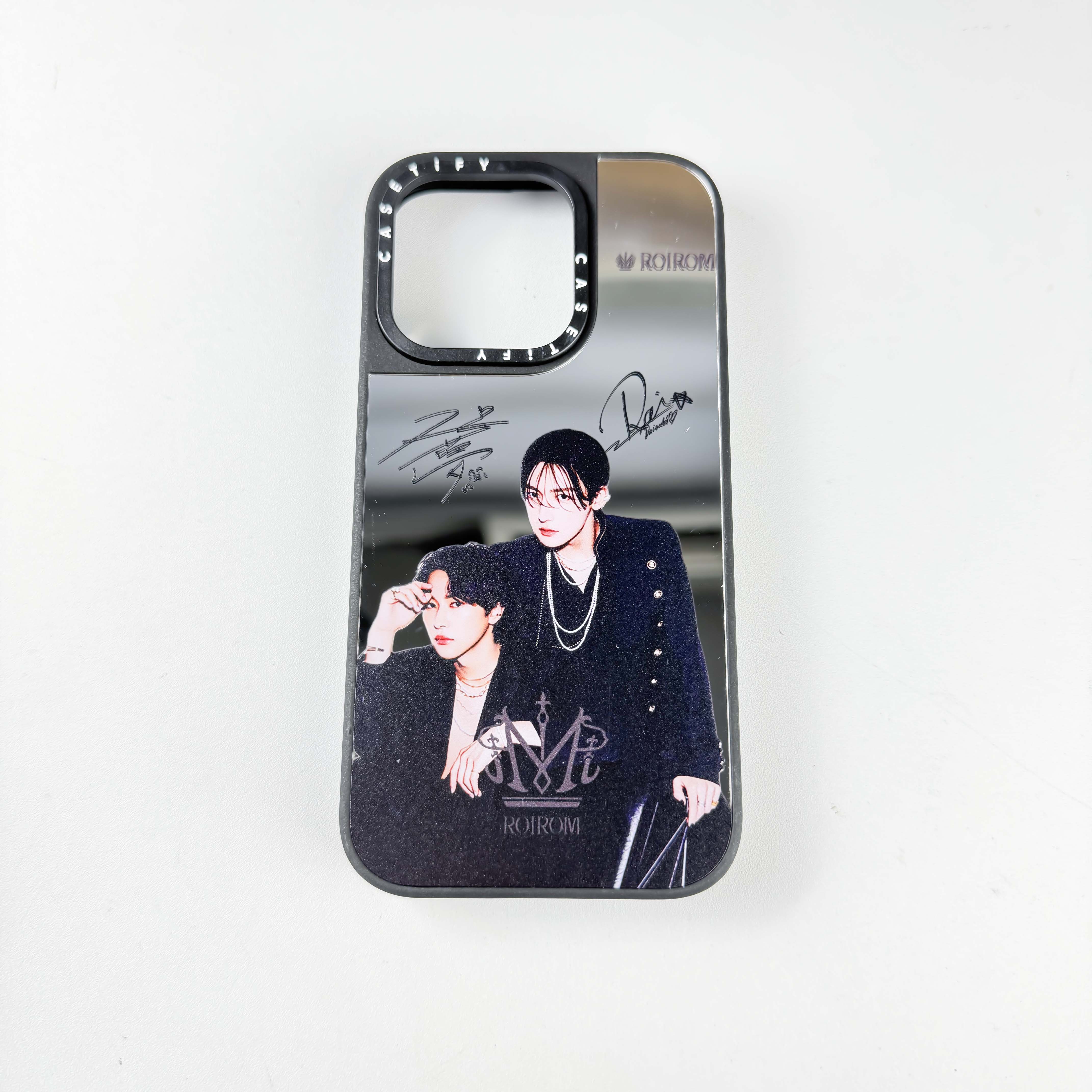 マットバンパー×ミラー スマホケース【ROIROM】-B