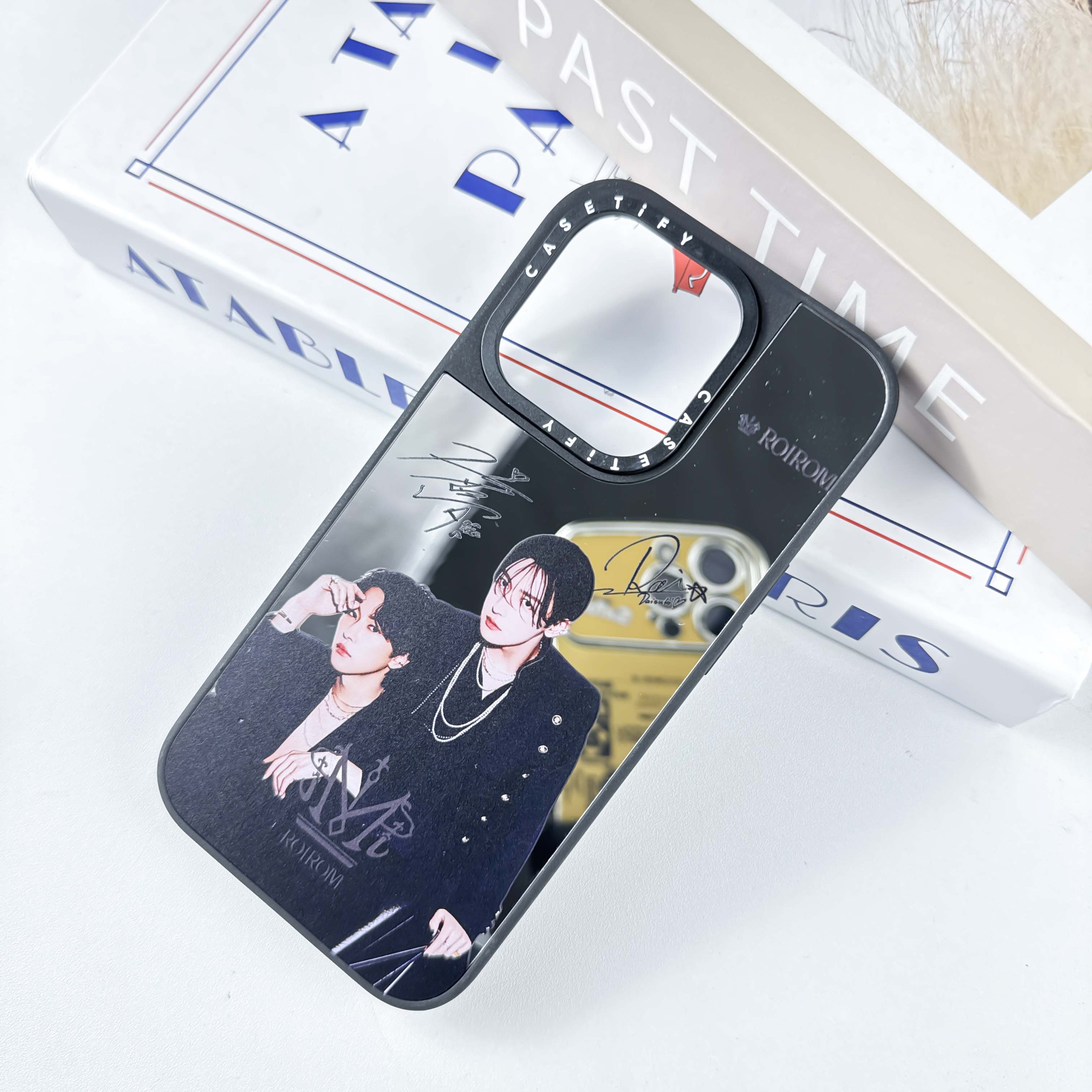 マットバンパー×ミラー スマホケース【ROIROM】-B