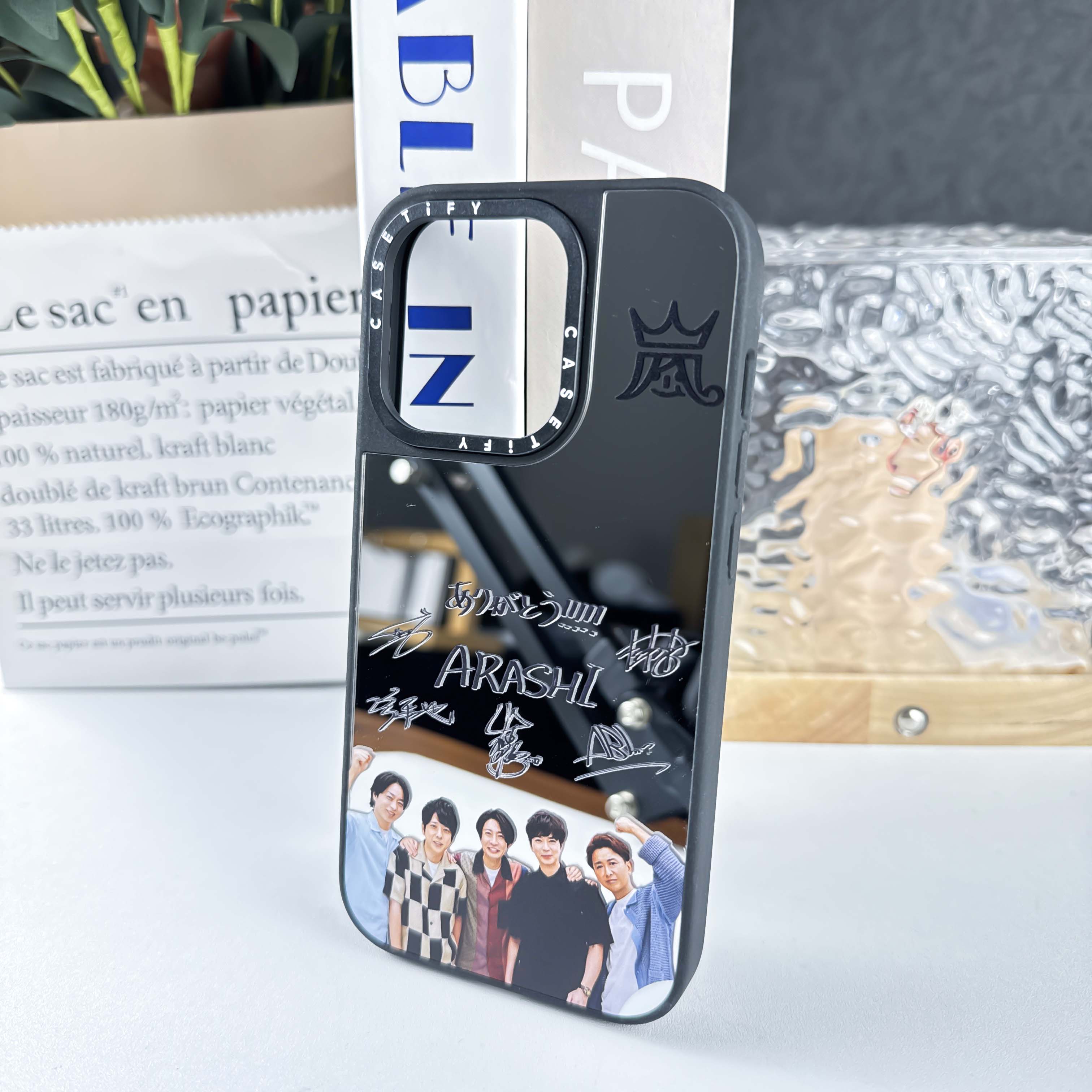 マットバンパー×ミラー スマホケース【嵐ARASHI】