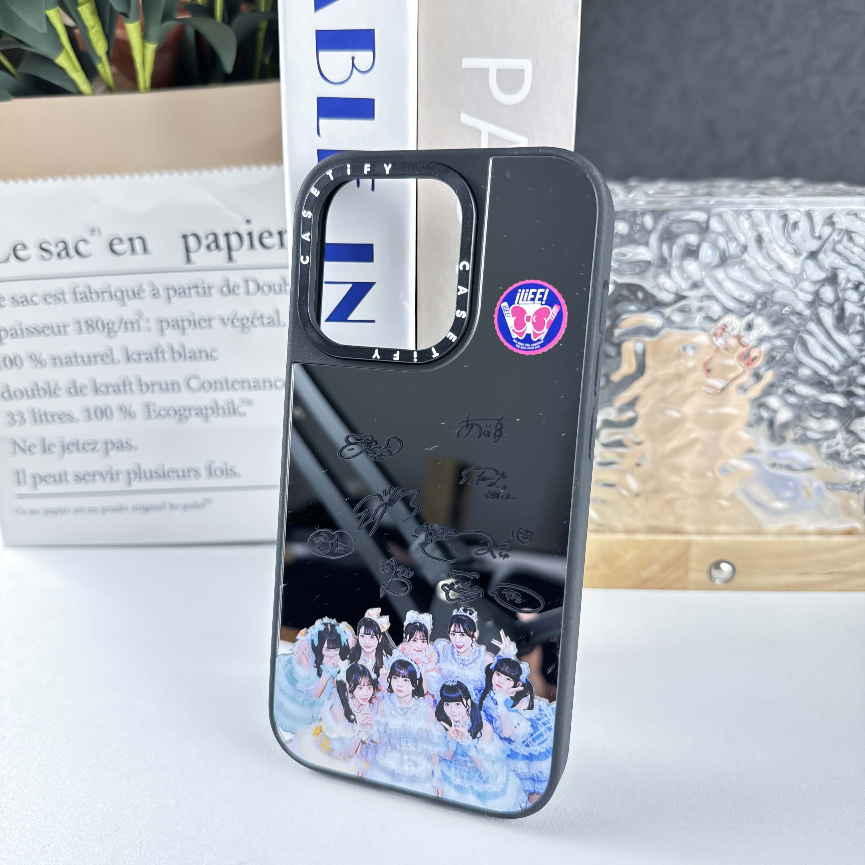 マットバンパー×ミラー スマホケース【iLiFE!】