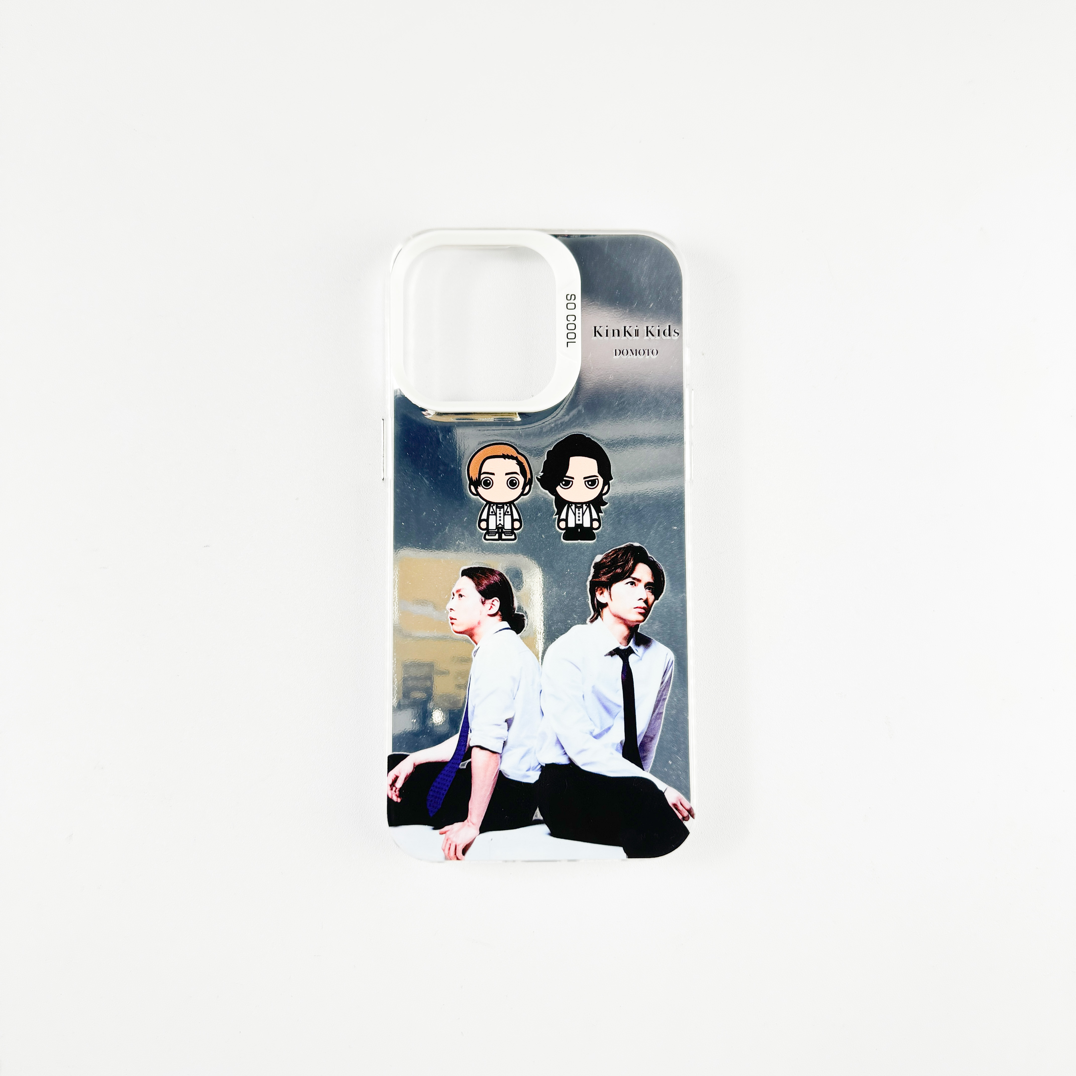 レーザーグラデーションスマートフォンケース-銀【KINKIKIDS/DOMOTO】-YITOTO™推し活がもっと楽しくなる