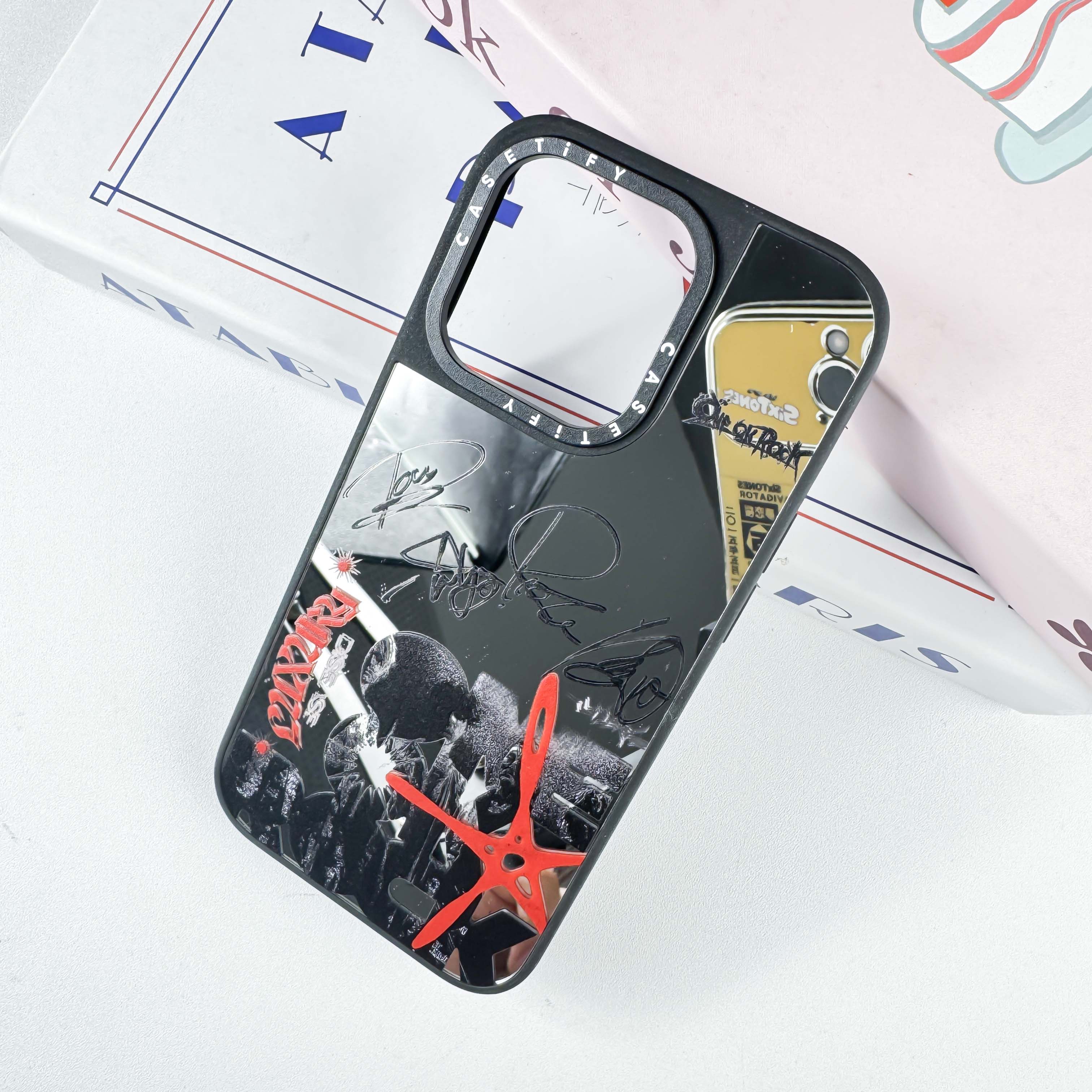 マットバンパー×ミラー スマホケース【ONE OK ROCK】