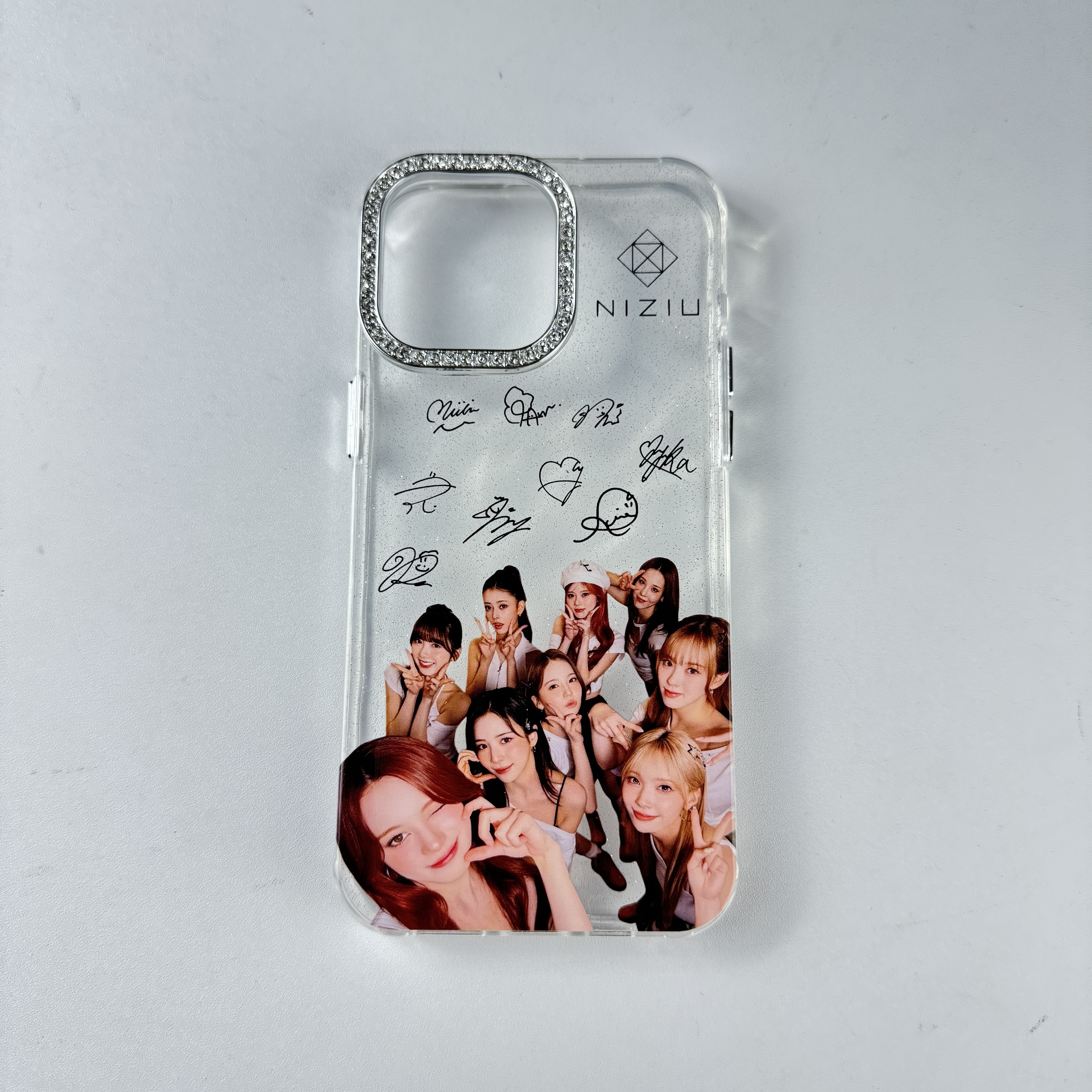 ダイヤモンドレーザーグラデーションスマートフォンケース【NiziU/♡Emotion】