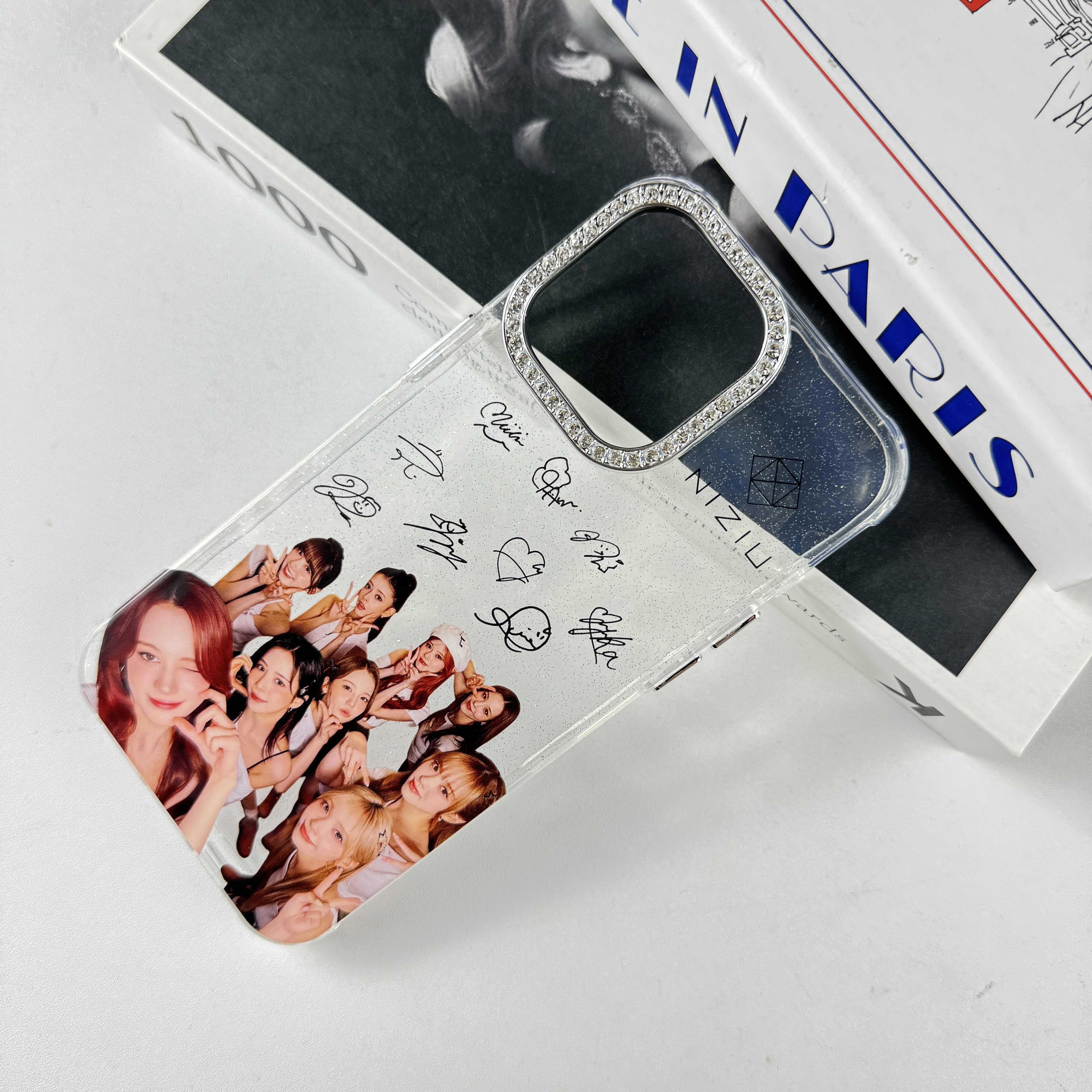 ダイヤモンドレーザーグラデーションスマートフォンケース【NiziU/♡Emotion】