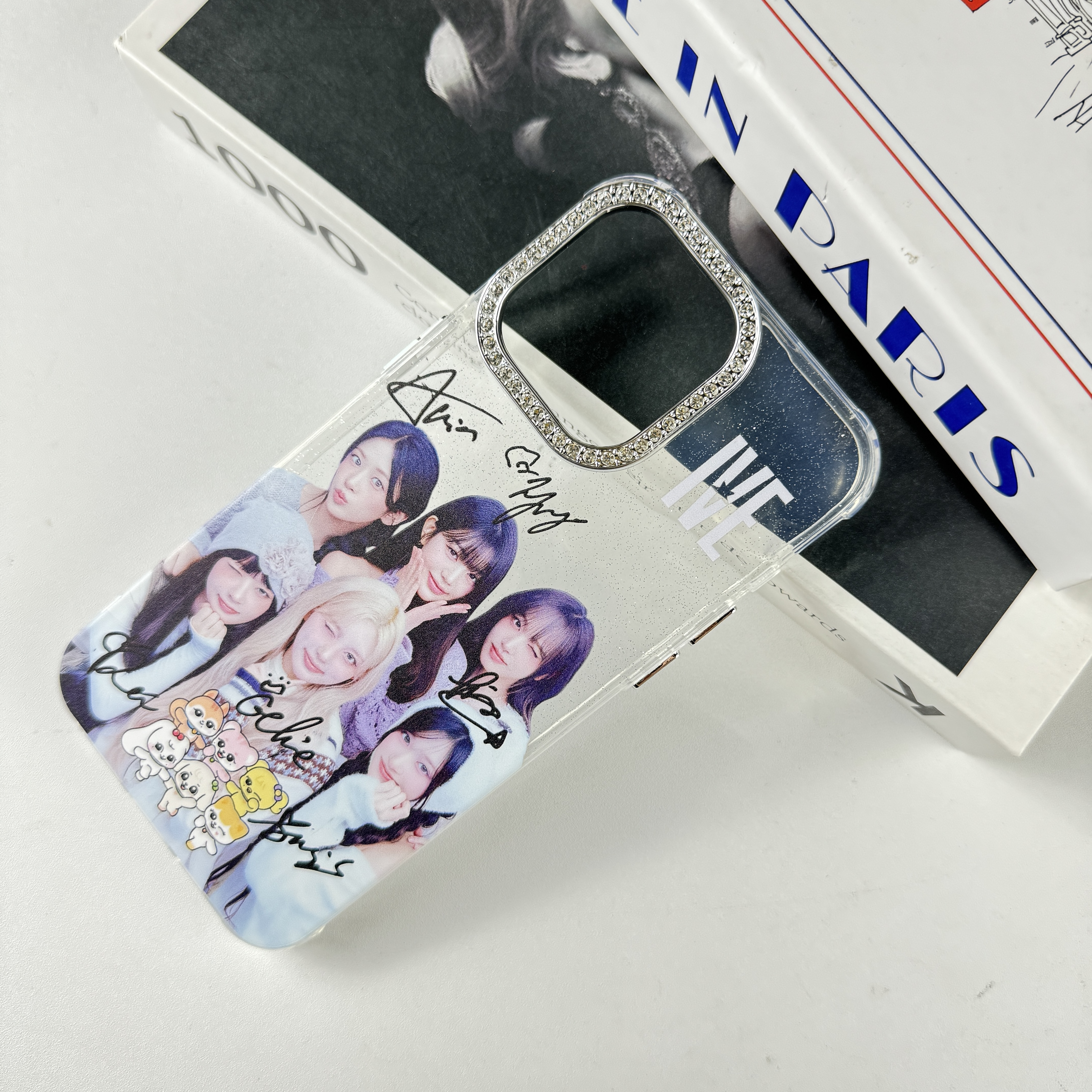 ダイヤモンドレーザーグラデーションスマートフォンケース【IVE/BANG BANG】