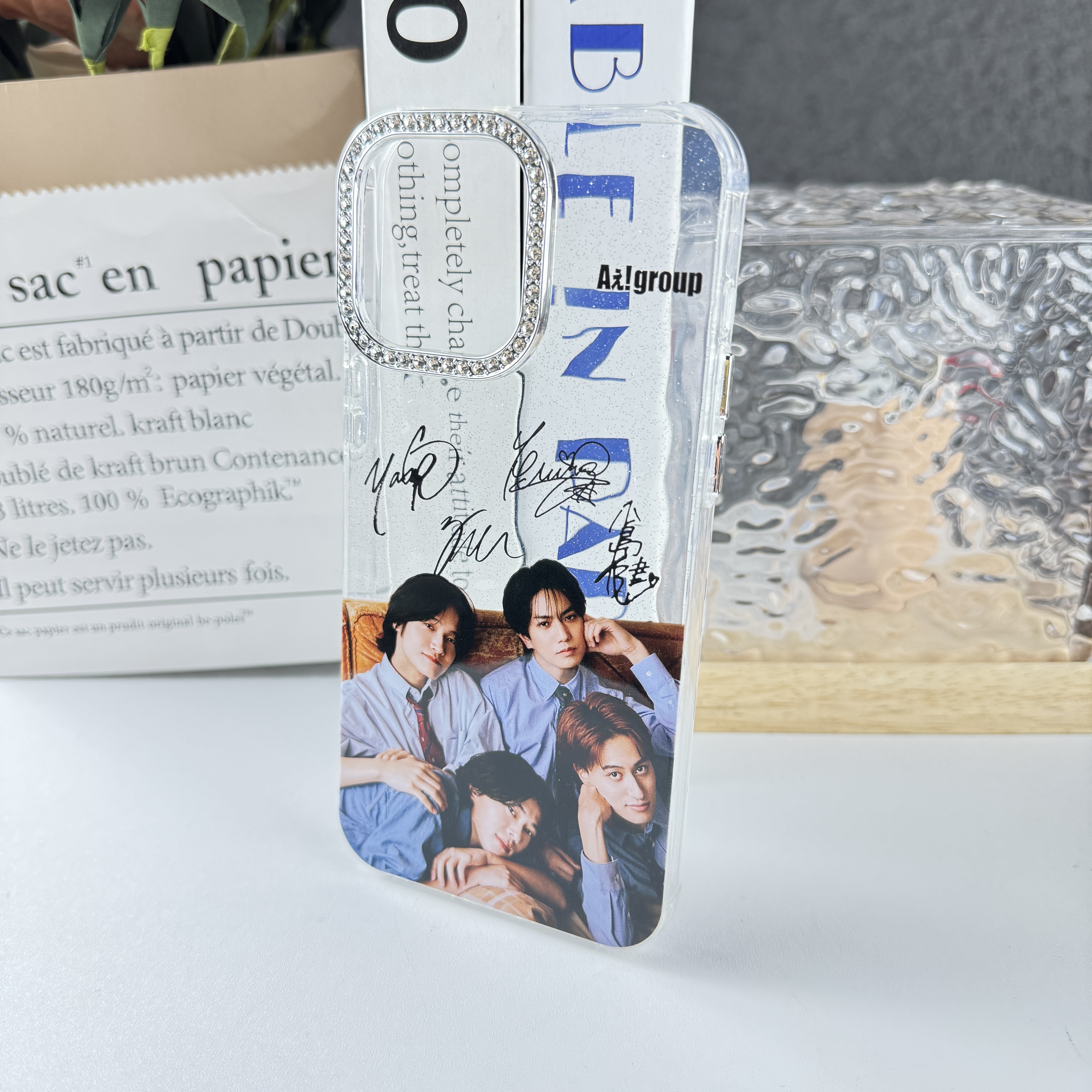 ダイヤモンドレーザーグラデーションスマートフォンケース【Aぇ! group/Fashion Killa♡】