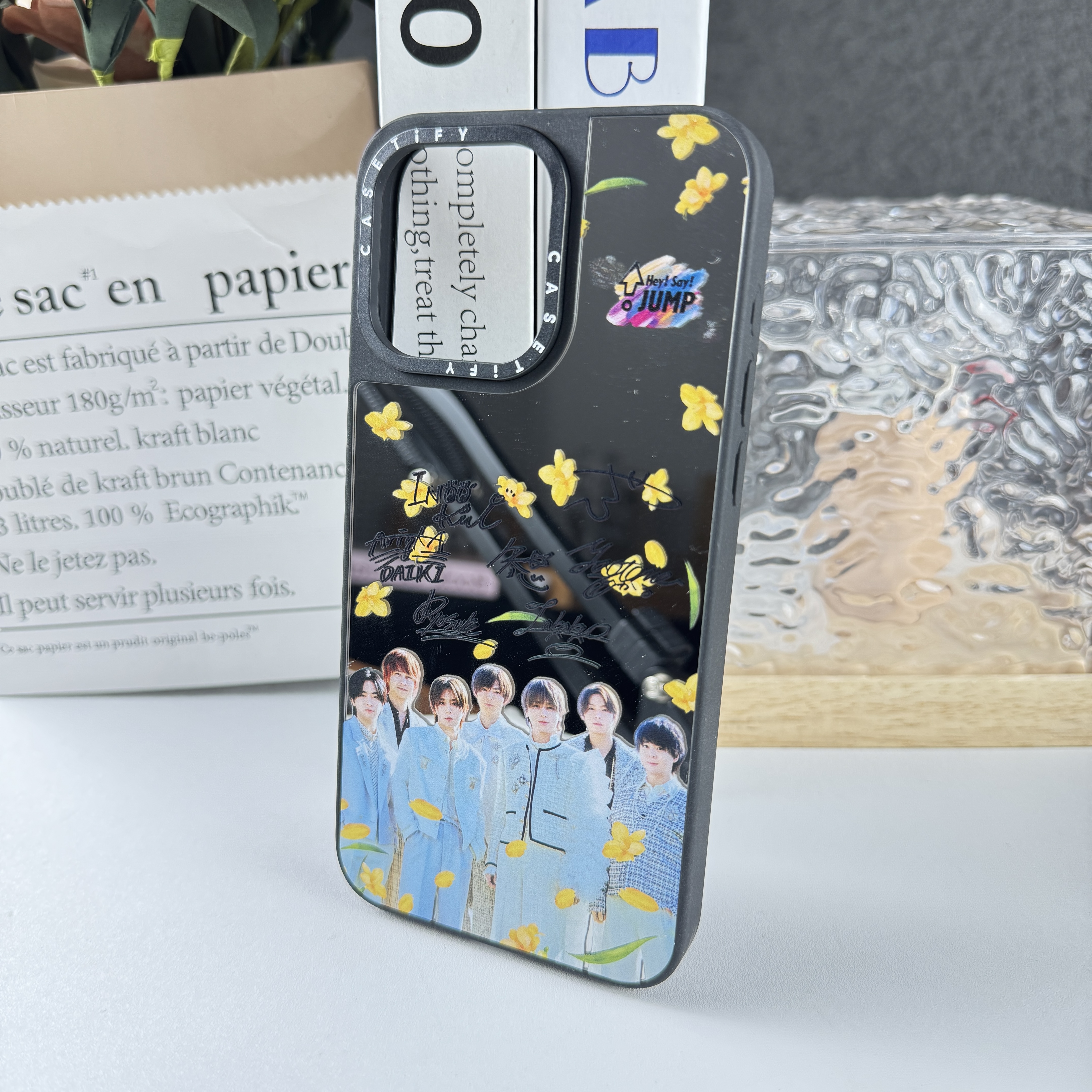 マットバンパー×ミラー スマホケース【Hey!Say!JUMP/ハニカミ】