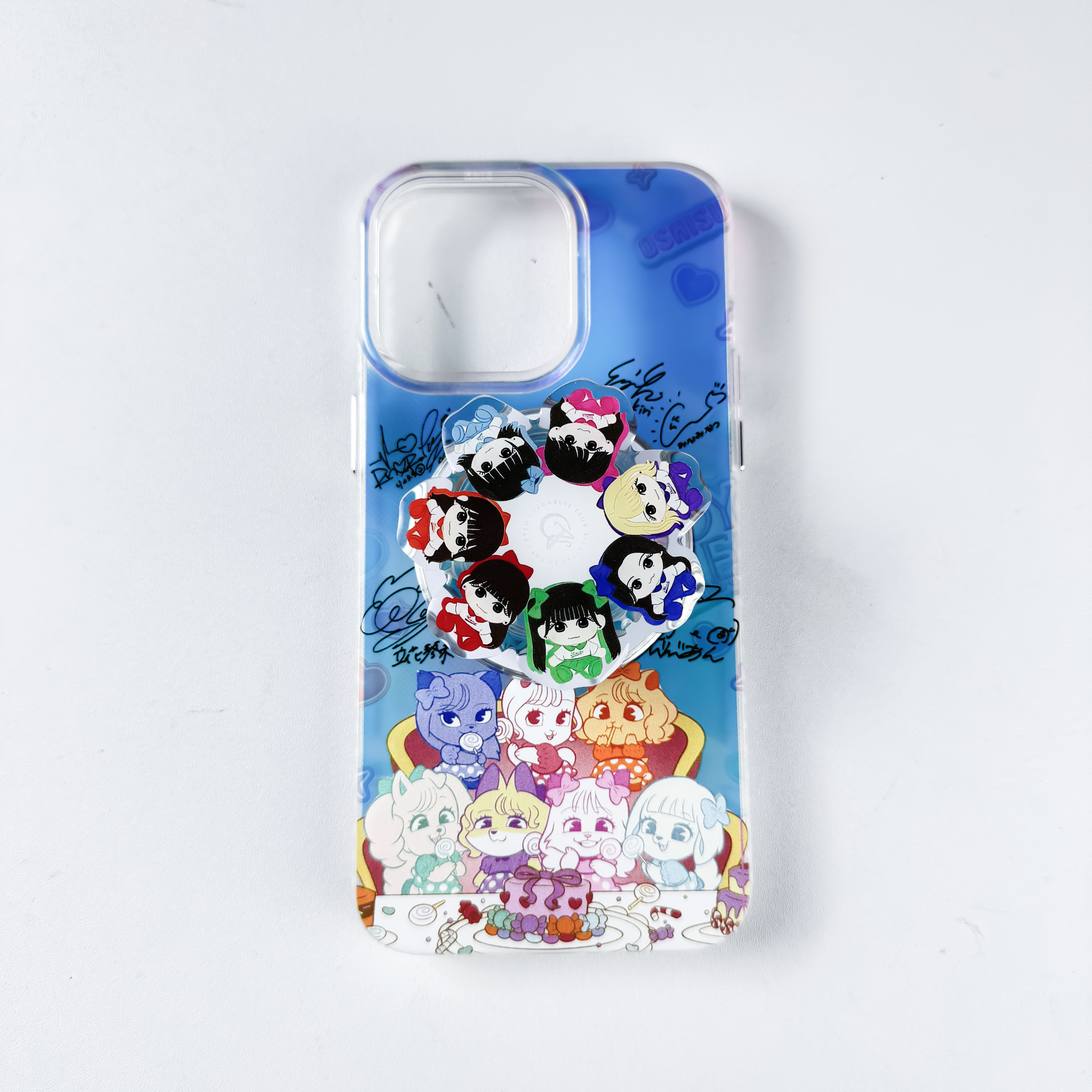 磁気吸着 回転スタンド 対応 スマホケース【CANDY TUNE】