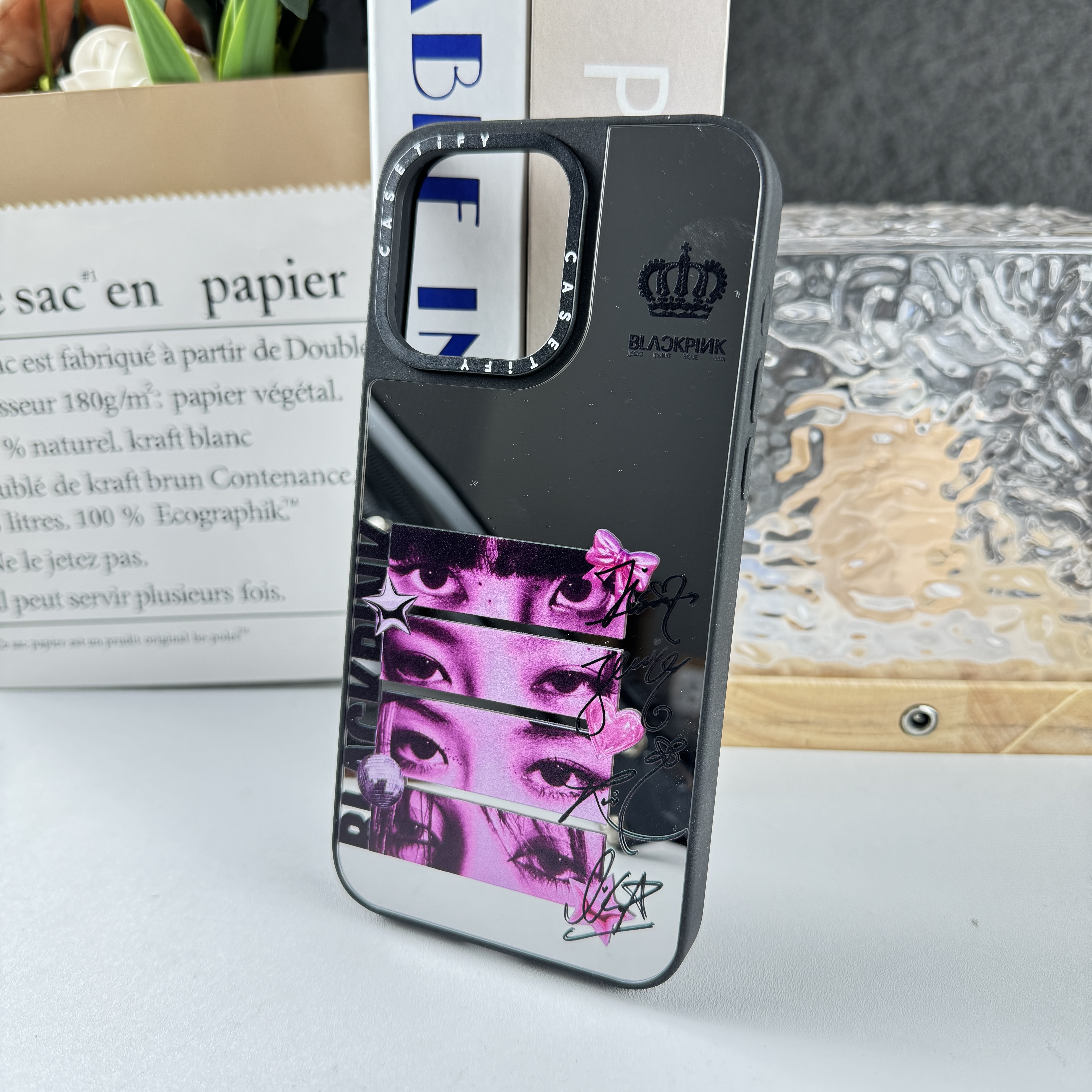 マットバンパー×ミラー スマホケース【BLACKPINK】