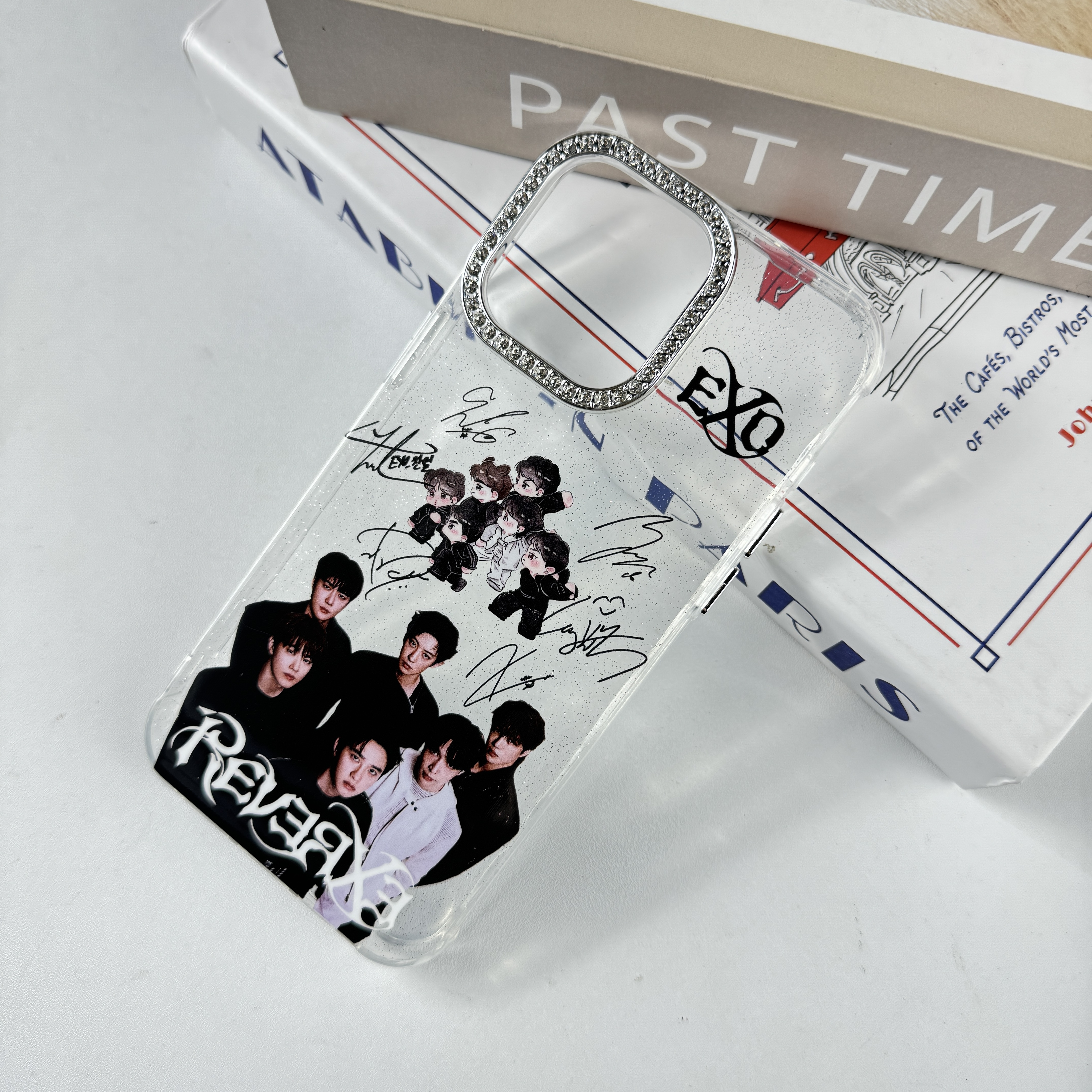 ダイヤモンドレーザーグラデーションスマートフォンケース【EXO/REVERXE】