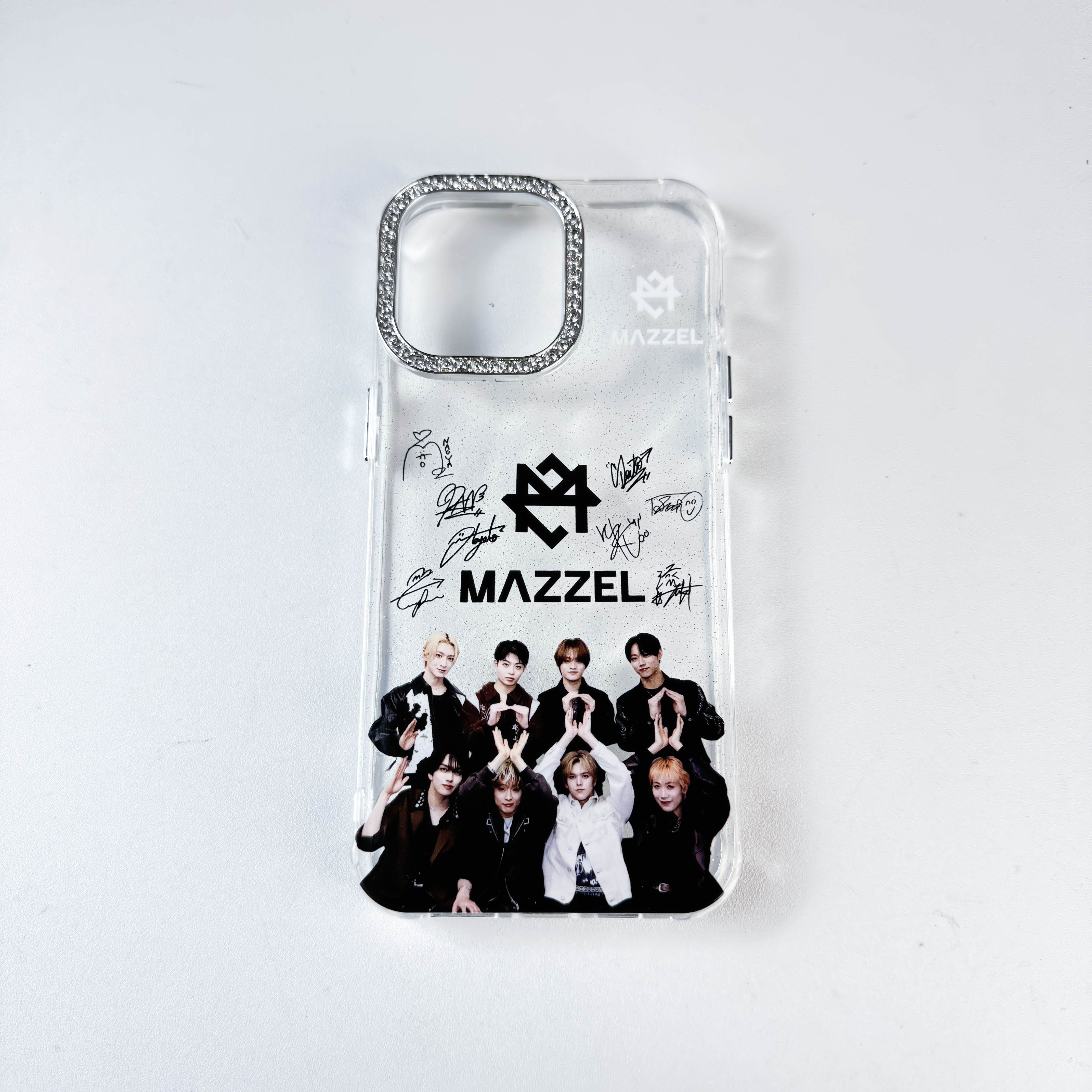 ダイヤモンドレーザーグラデーションスマートフォンケース【MAZZEL】