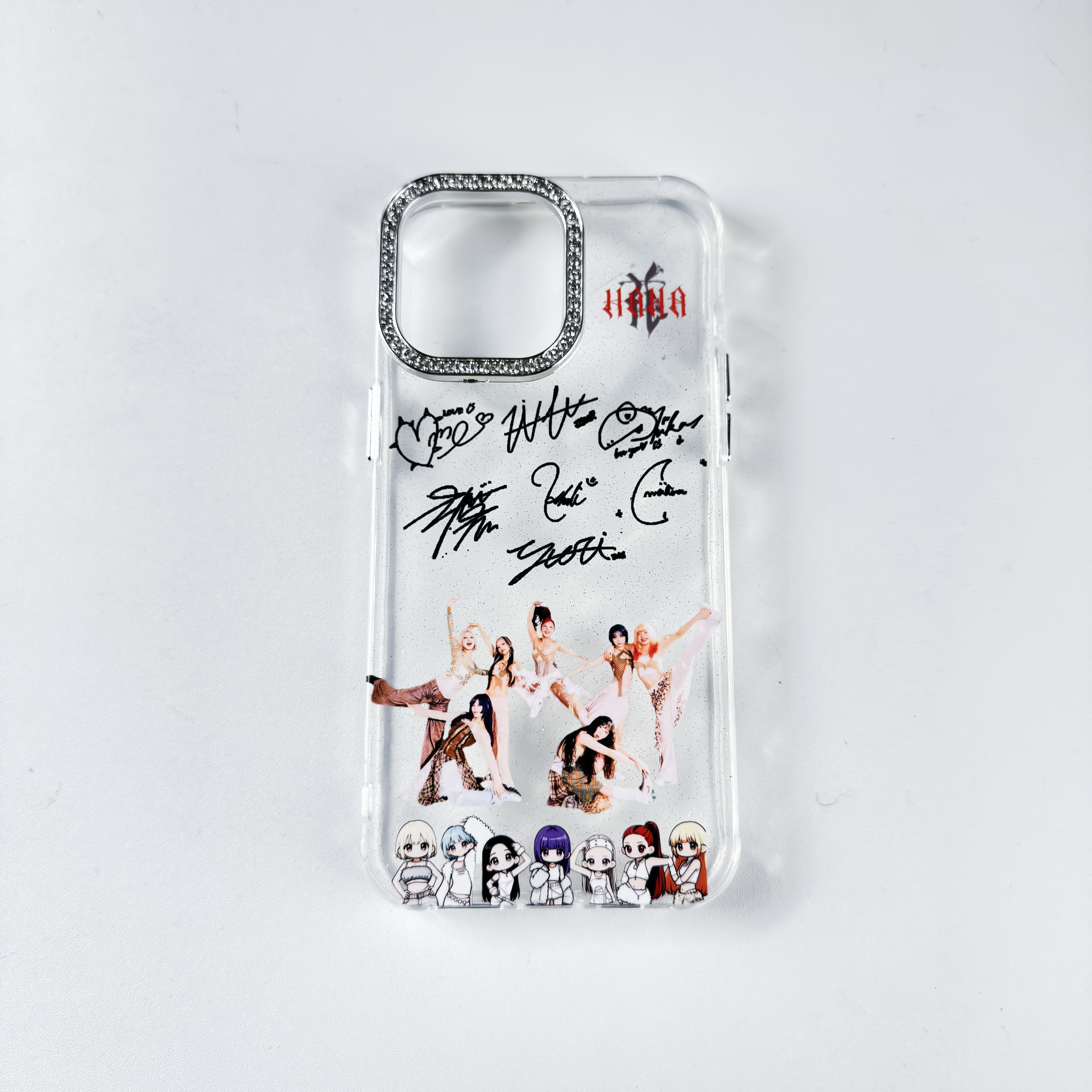 ダイヤモンドレーザーグラデーションスマートフォンケース【HANA/HANA】