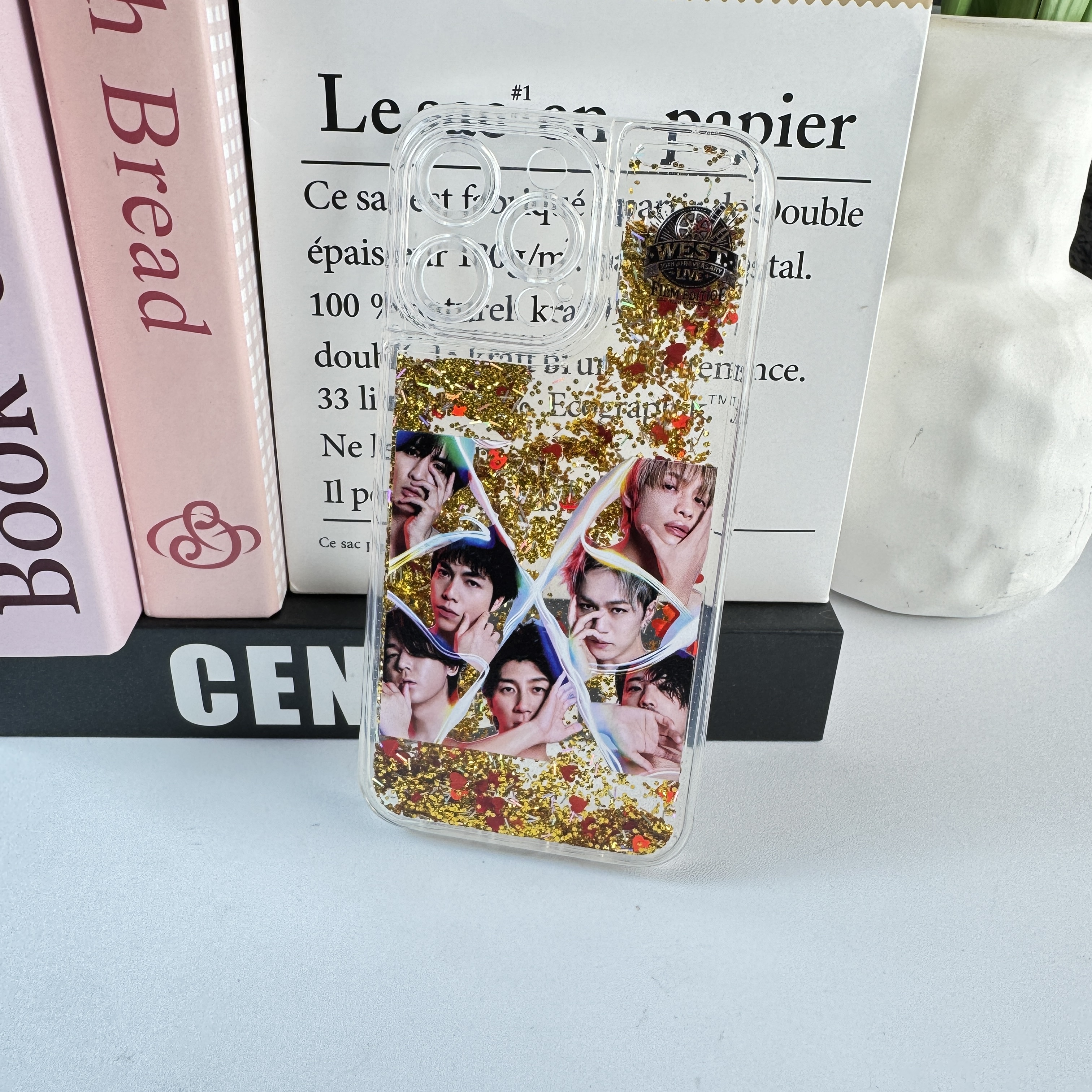 キラキラ流砂スマホケース-キン【WEST./ジャニーズWEST】-YITOTO™推し活がもっと楽しくなる