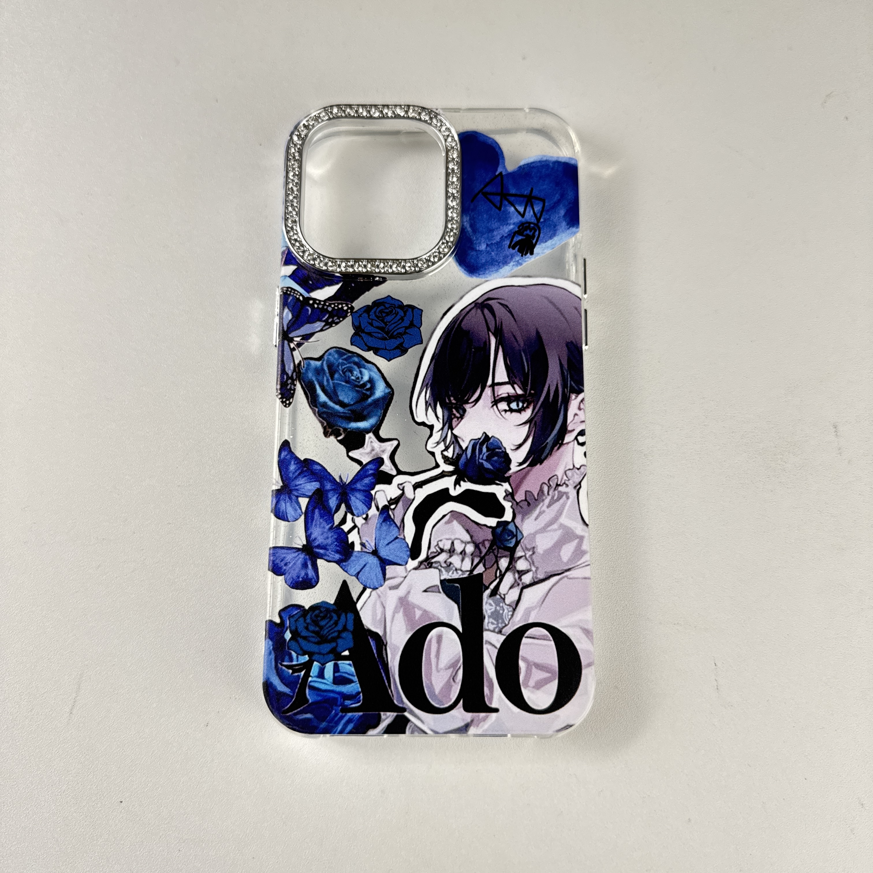 ダイヤモンドレーザーグラデーションスマートフォンケース【Ado】