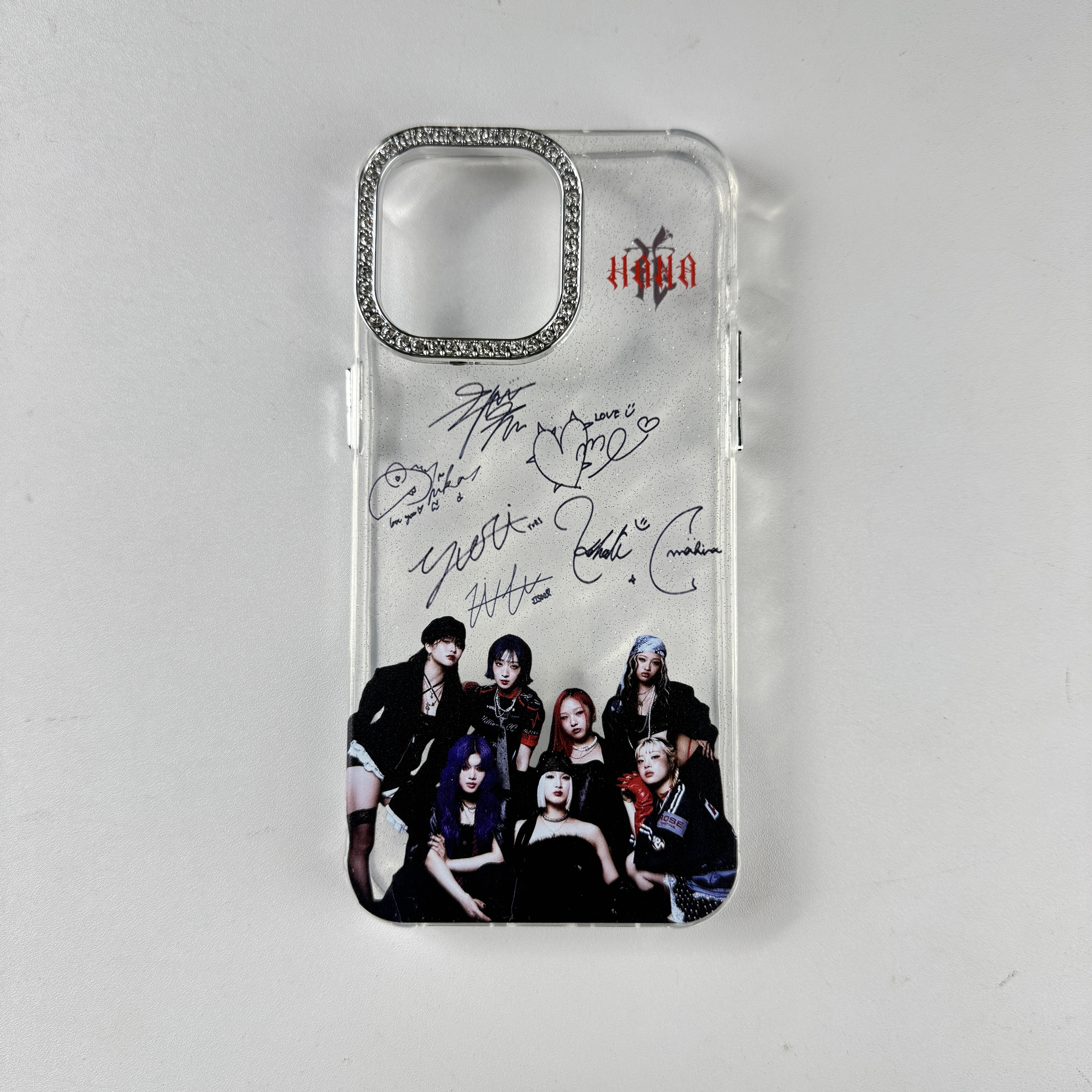 ダイヤモンドレーザーグラデーションスマートフォンケース【HANA/HANA】