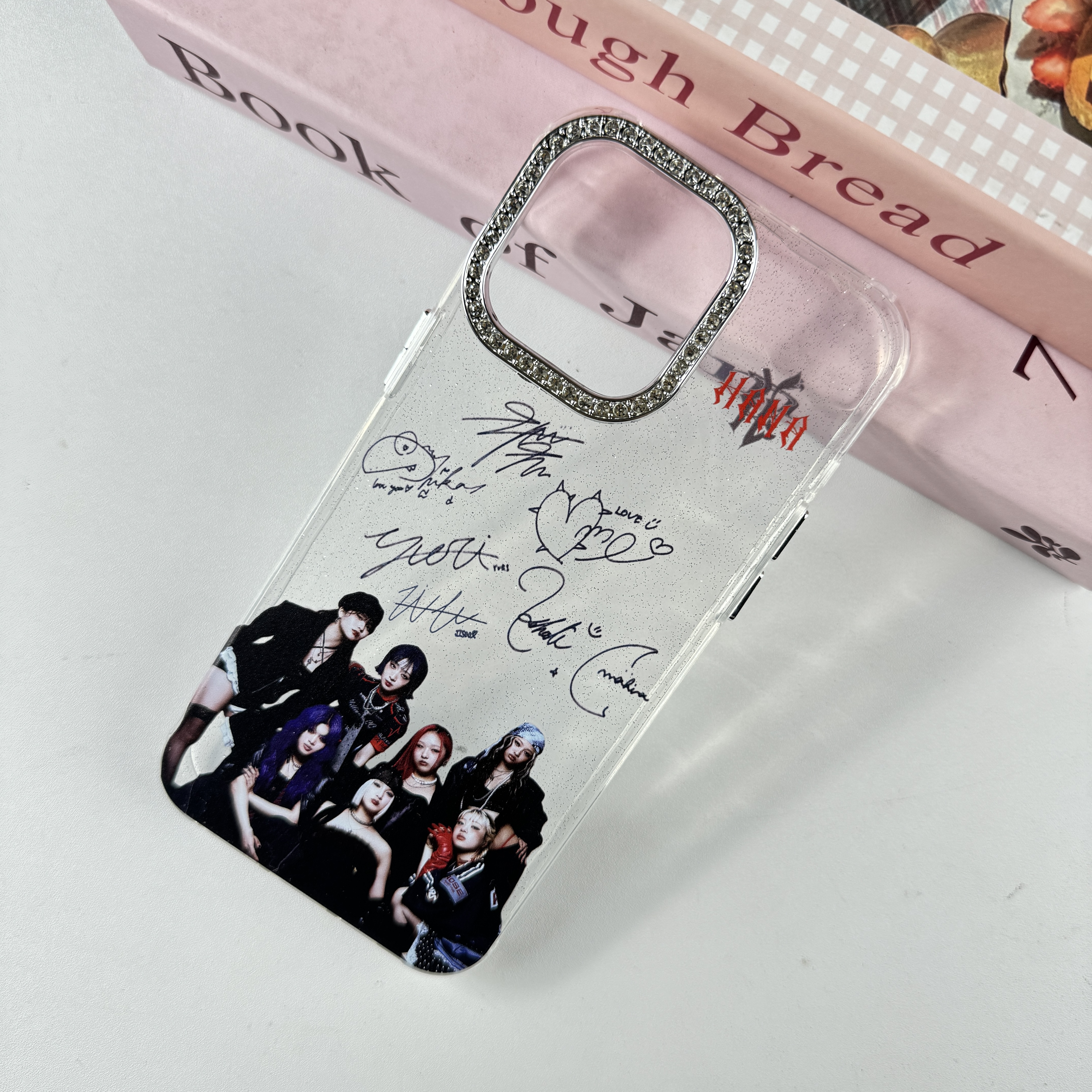 ダイヤモンドレーザーグラデーションスマートフォンケース【HANA/HANA】