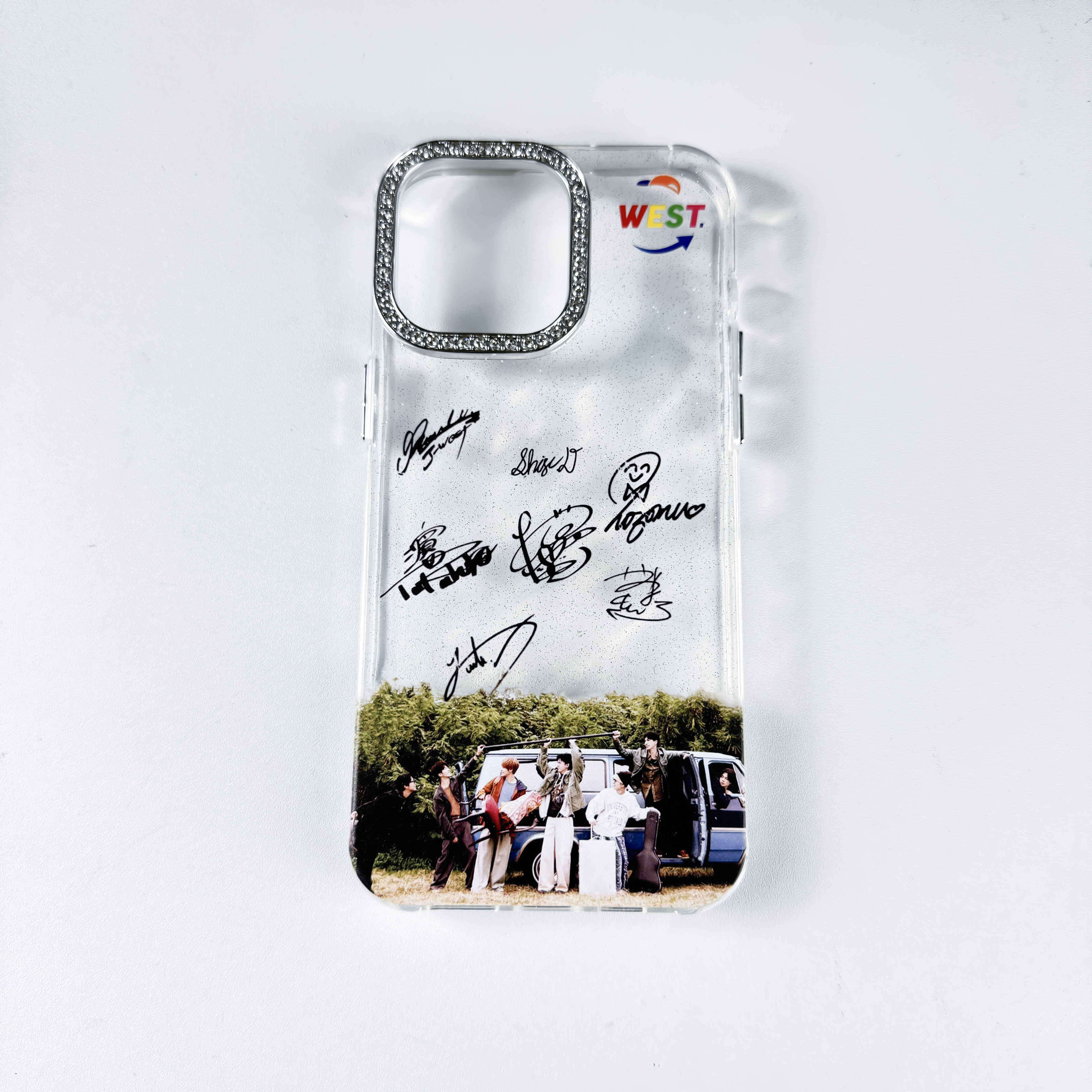 ダイヤモンドレーザーグラデーションスマートフォンケース【WEST.】