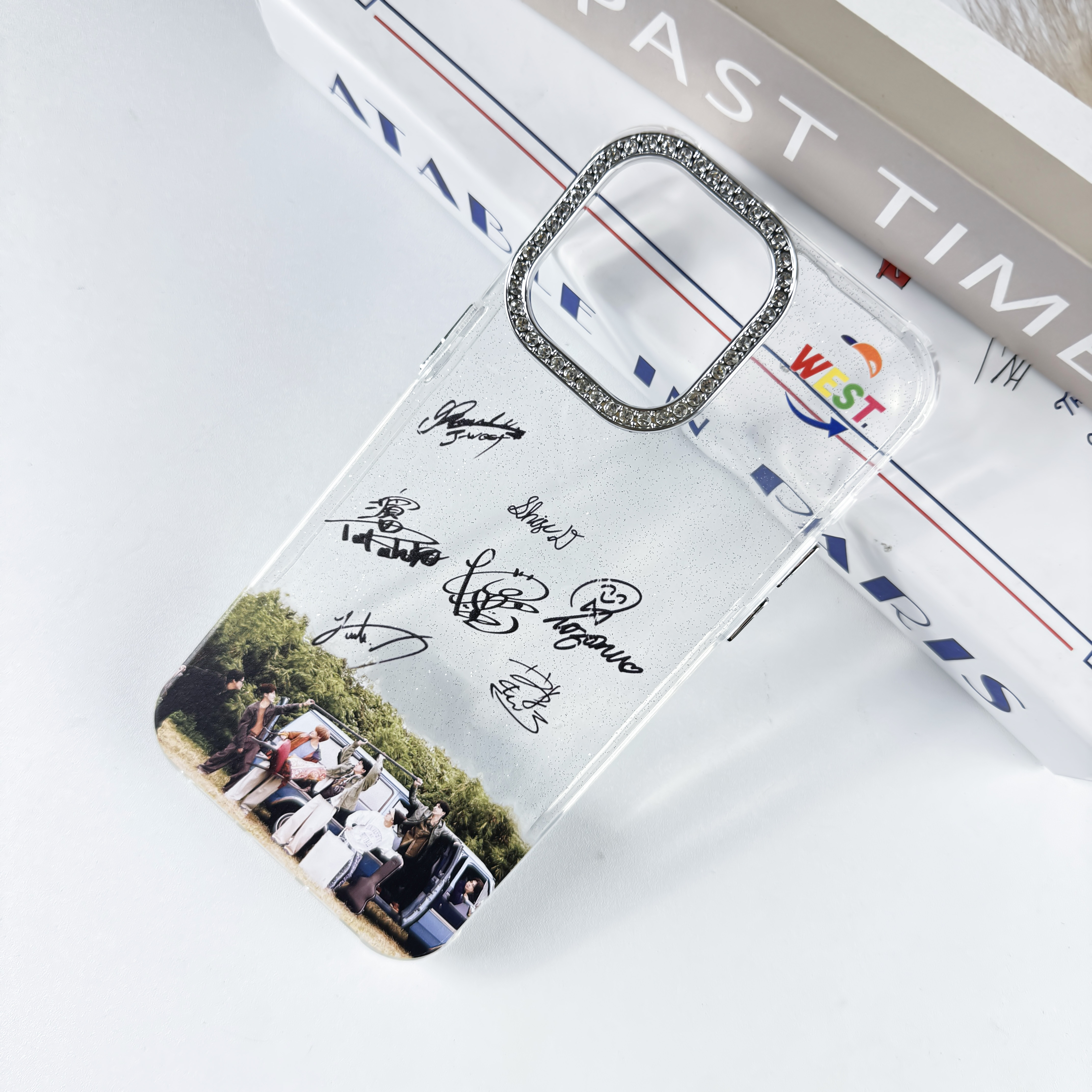 ダイヤモンドレーザーグラデーションスマートフォンケース【WEST.】