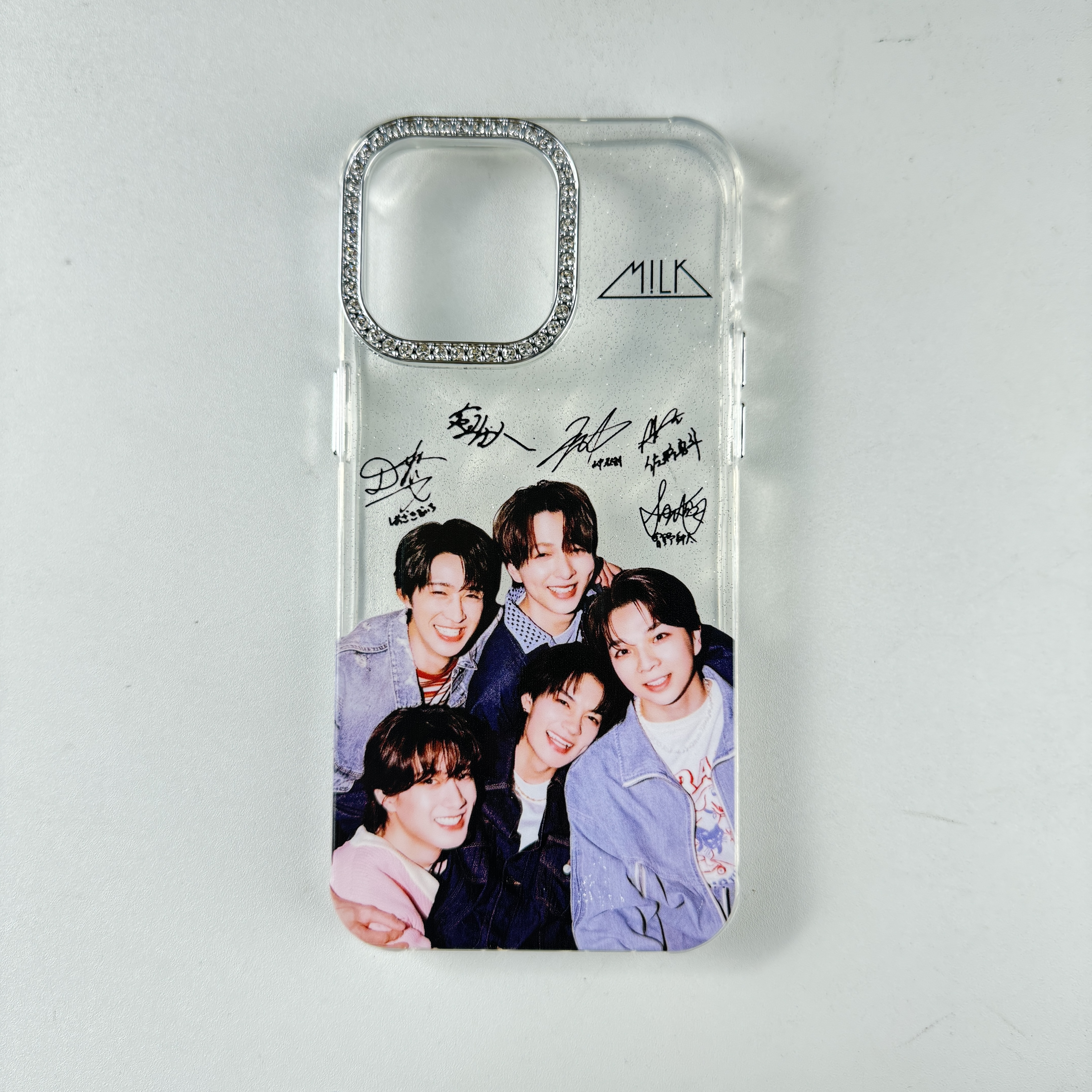 ダイヤモンドレーザーグラデーションスマートフォンケース【M!LK】