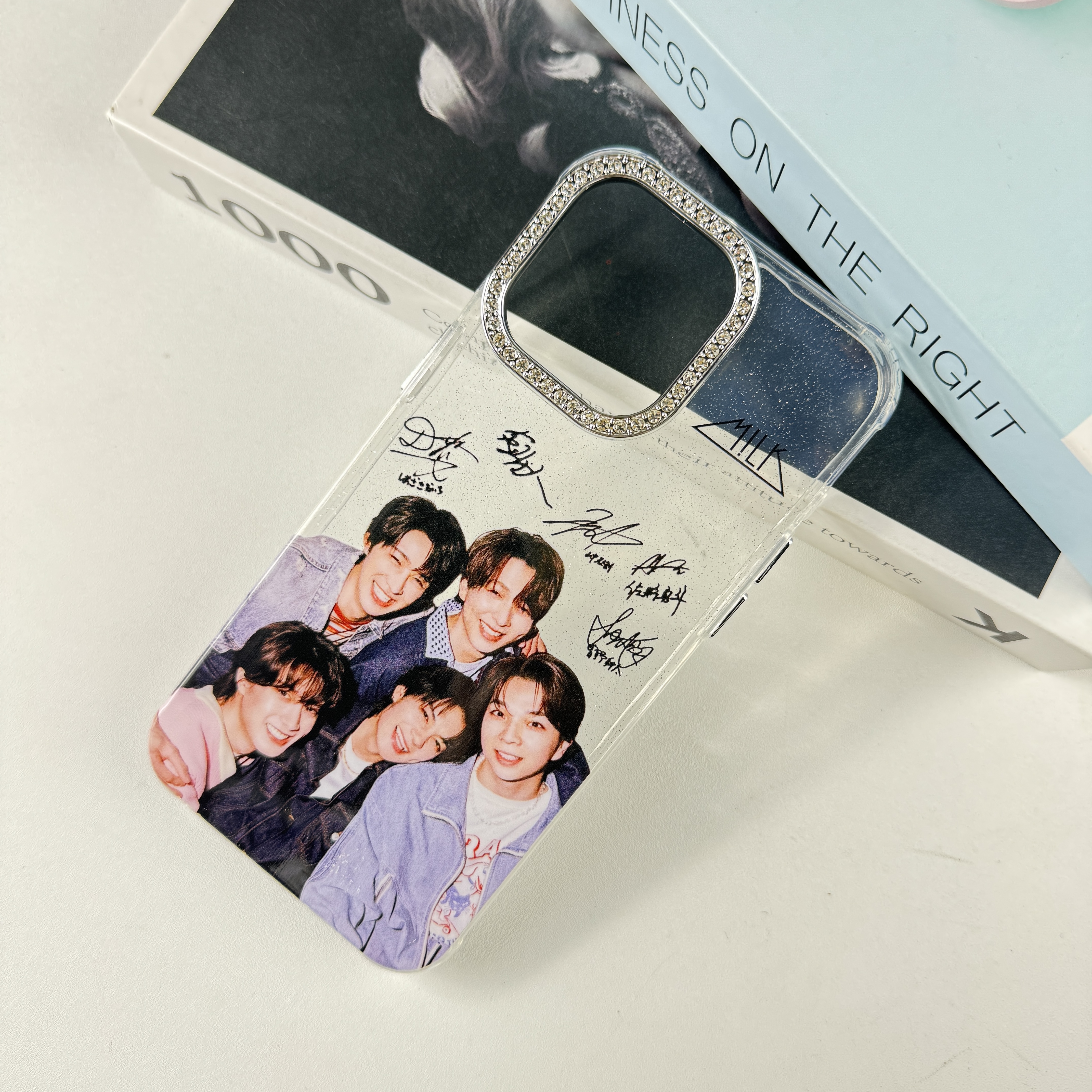 ダイヤモンドレーザーグラデーションスマートフォンケース【M!LK】