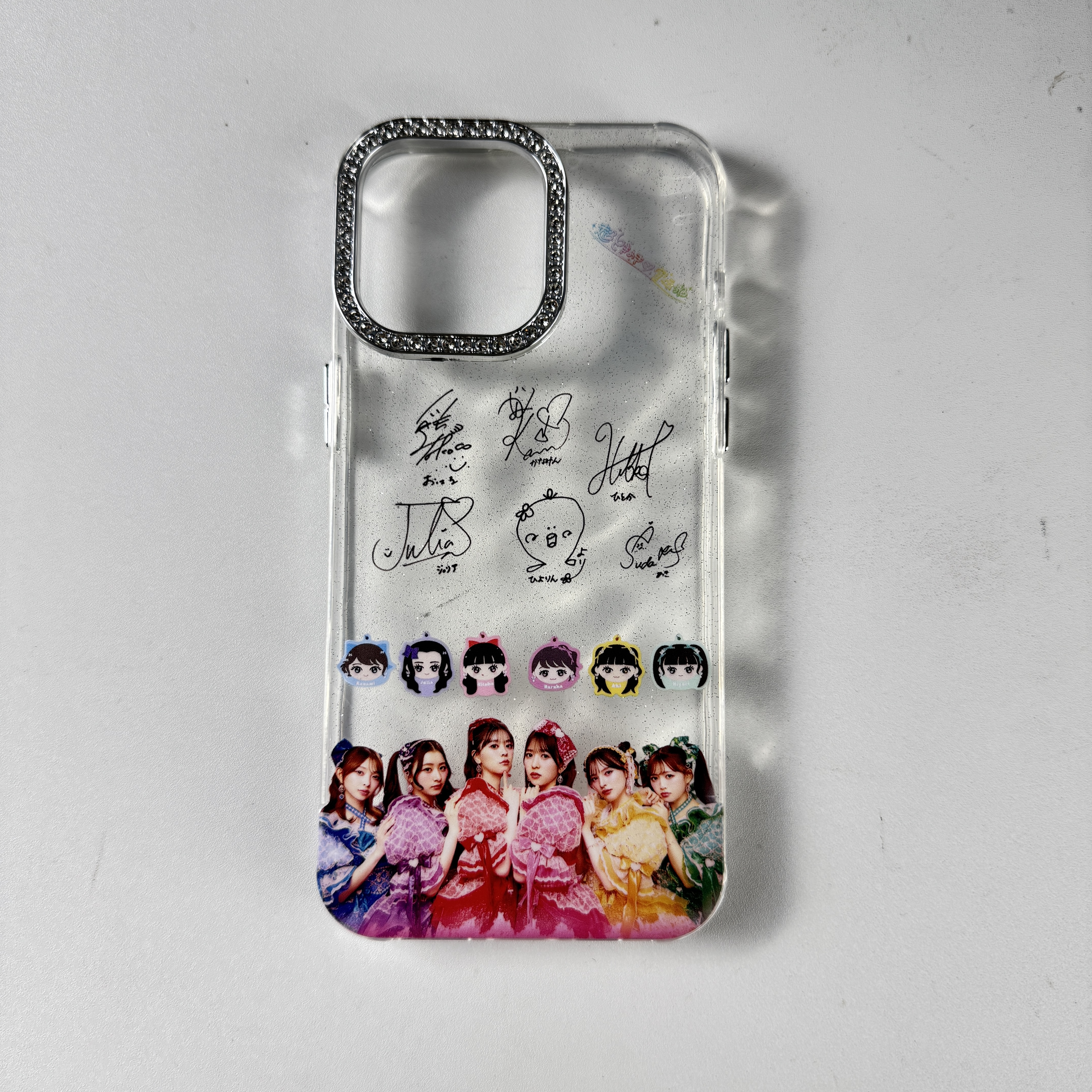 ダイヤモンドレーザーグラデーションスマートフォンケース【超ときめき宣伝部/ときめきえがお】