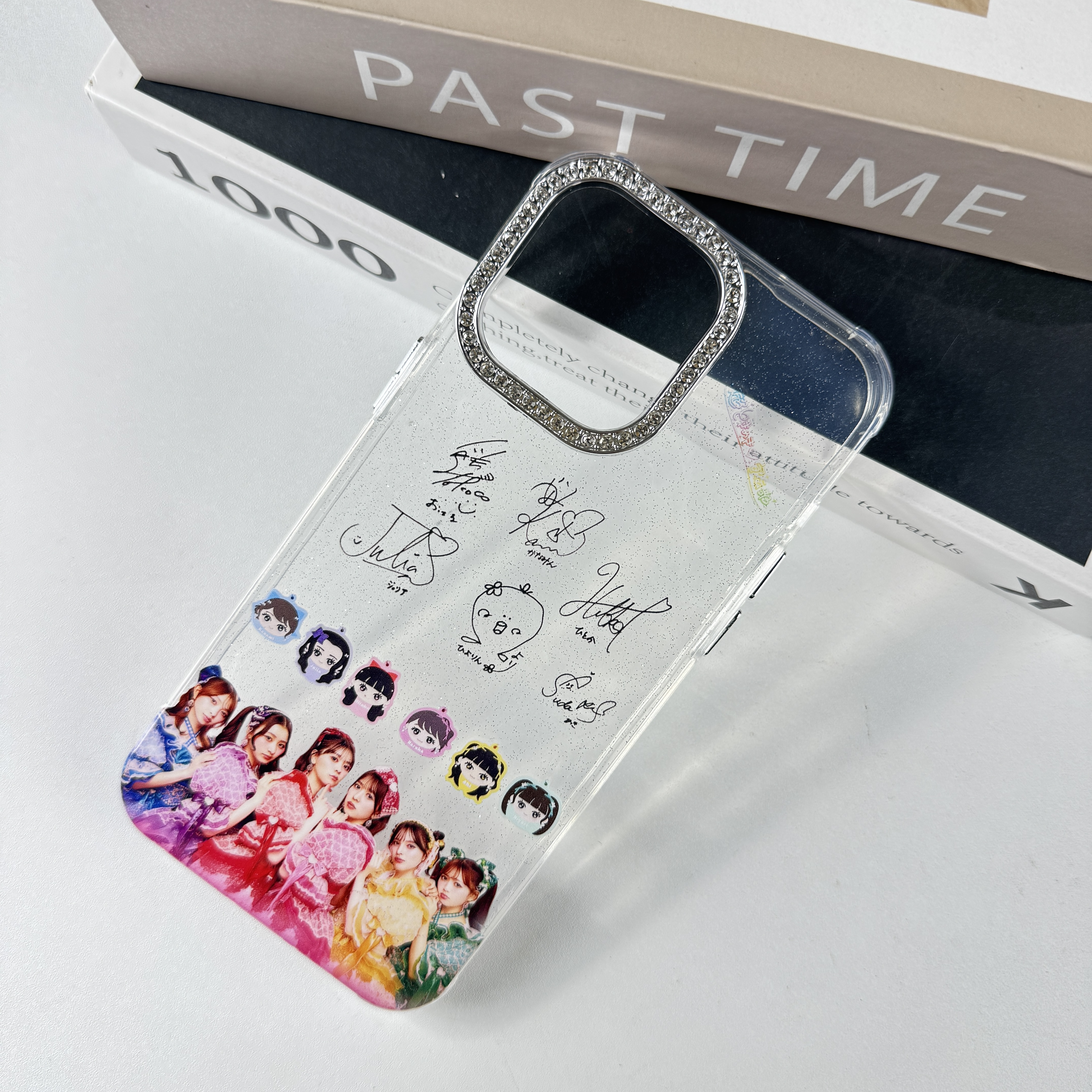 ダイヤモンドレーザーグラデーションスマートフォンケース【超ときめき宣伝部/ときめきえがお】