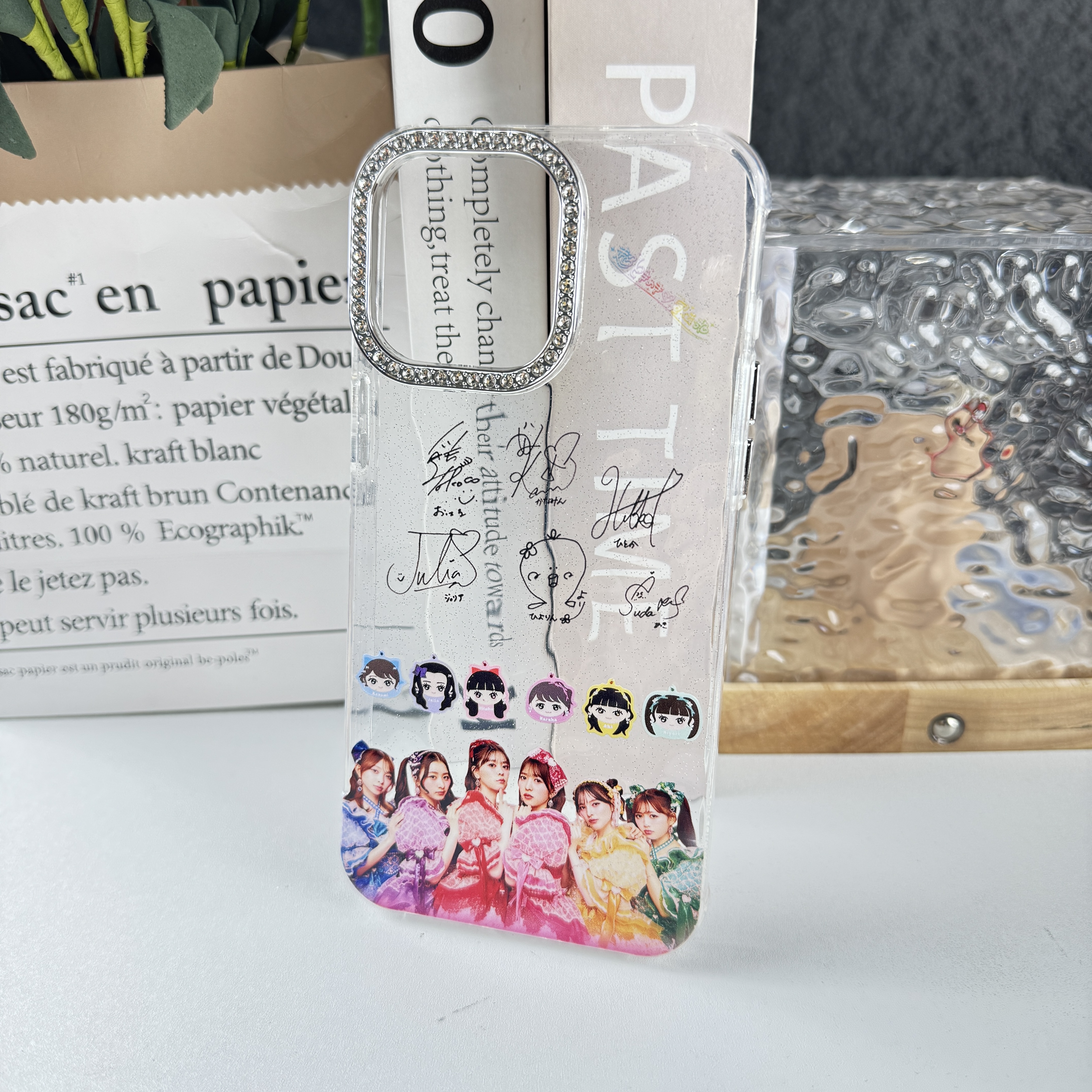 ダイヤモンドレーザーグラデーションスマートフォンケース【超ときめき宣伝部/ときめきえがお】