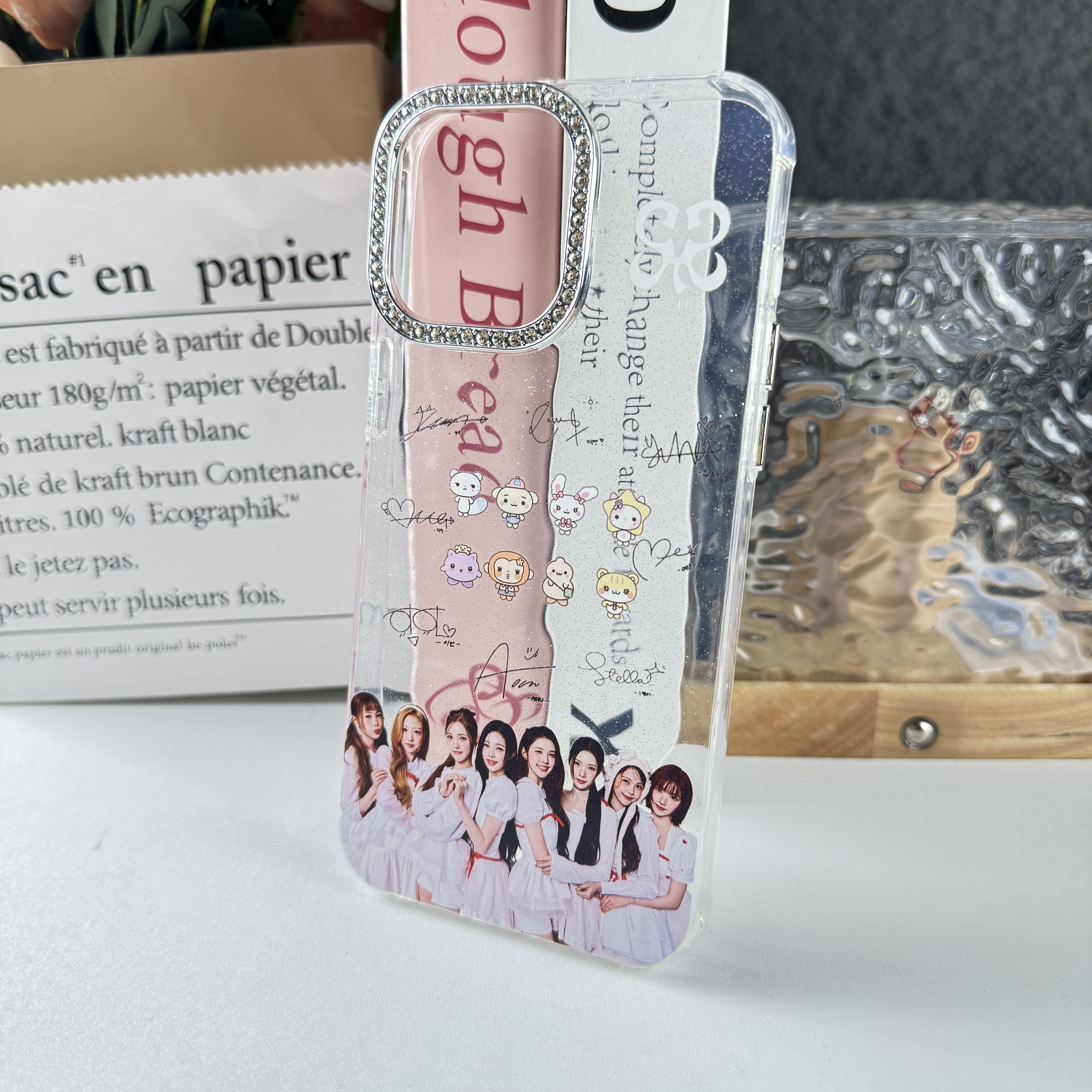 ダイヤモンドレーザーグラデーションスマートフォンケース【Hearts2Hearts/RUDE!】