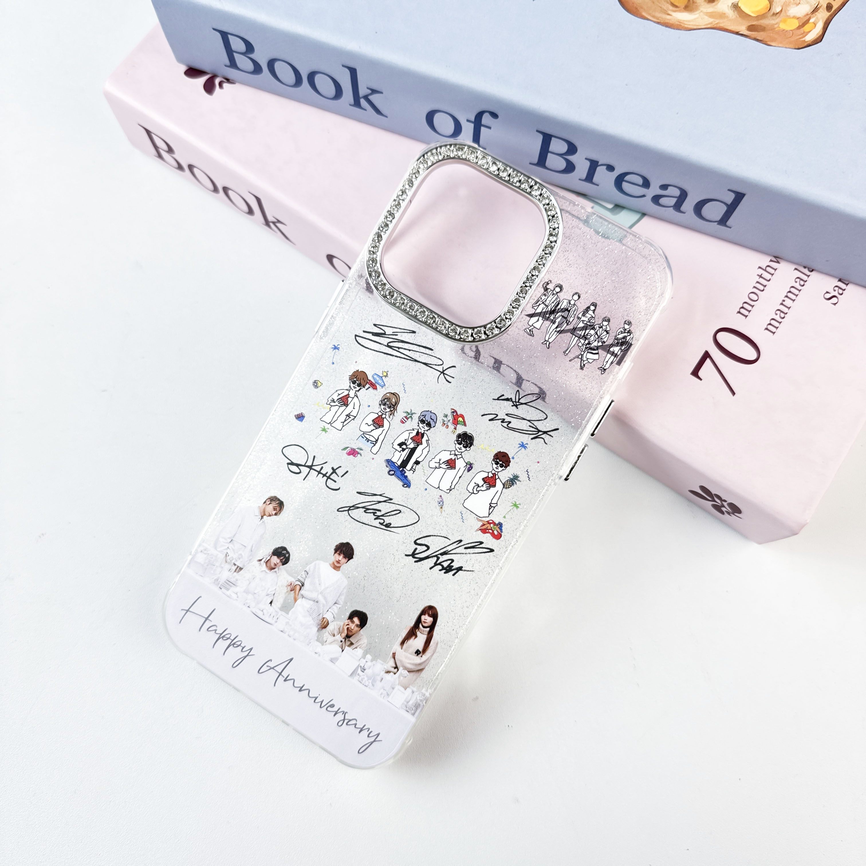 ダイヤモンドレーザーグラデーションスマートフォンケース【AAA】