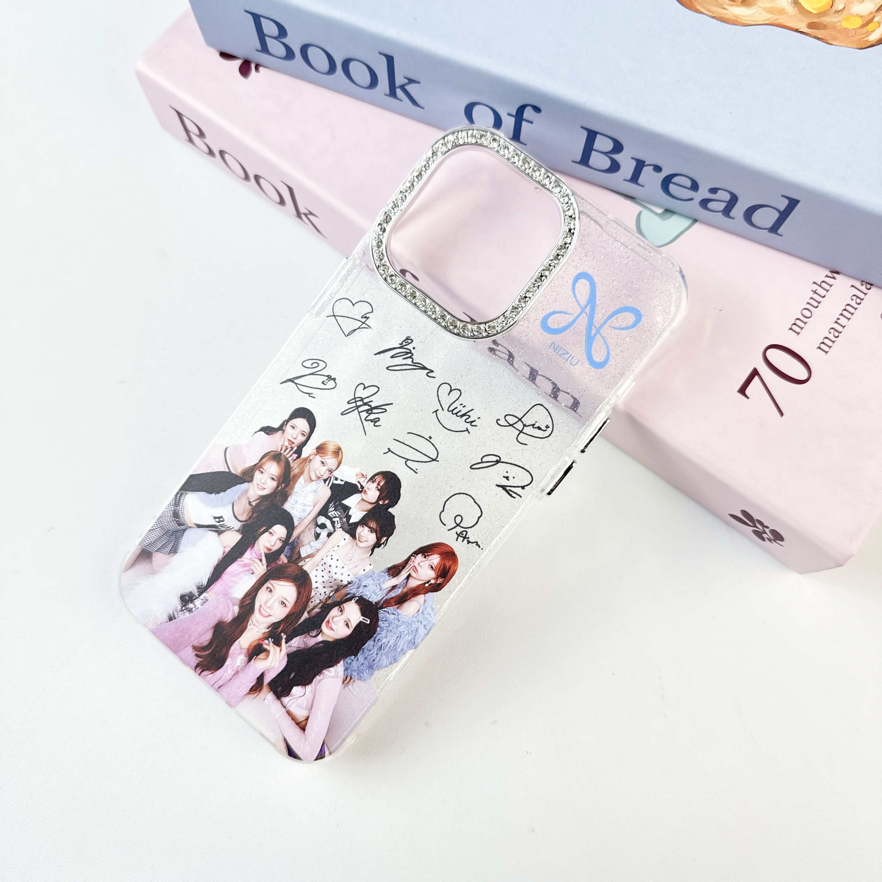 ダイヤモンドレーザーグラデーションスマートフォンケース【NiziU】