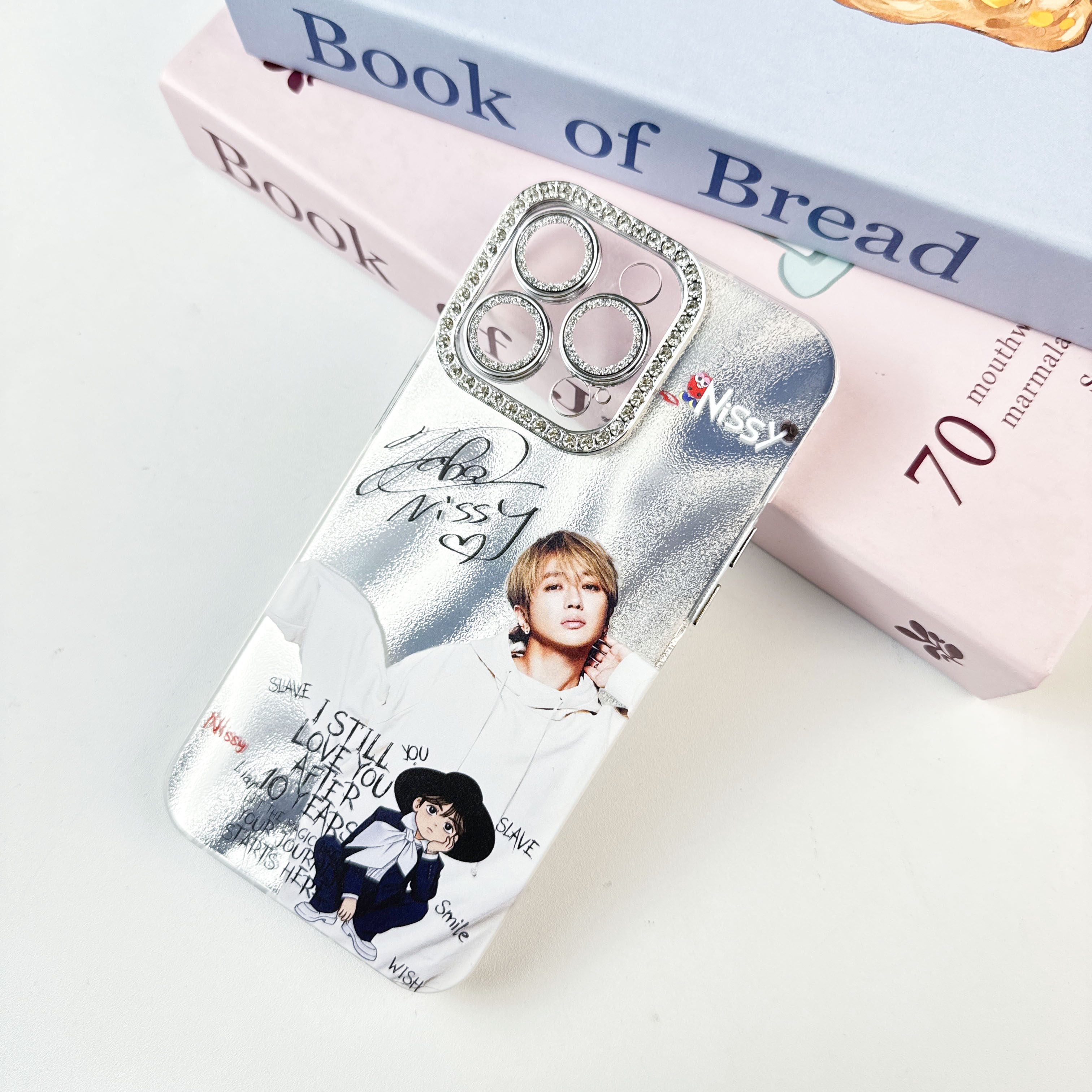 ダイヤモンドレーザーグラデーションスマートフォンケース【Nissy】