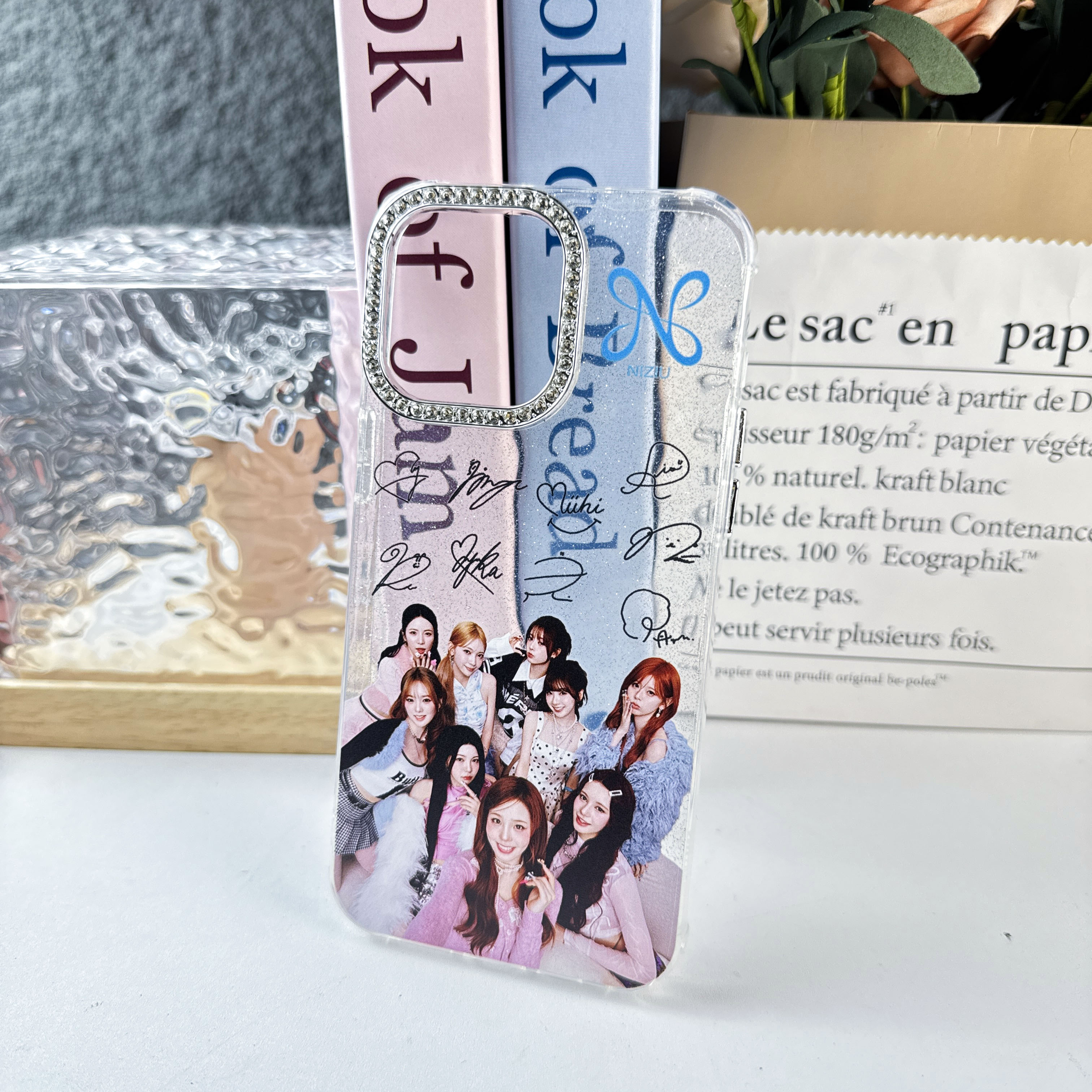 ダイヤモンドレーザーグラデーションスマートフォンケース【NiziU】