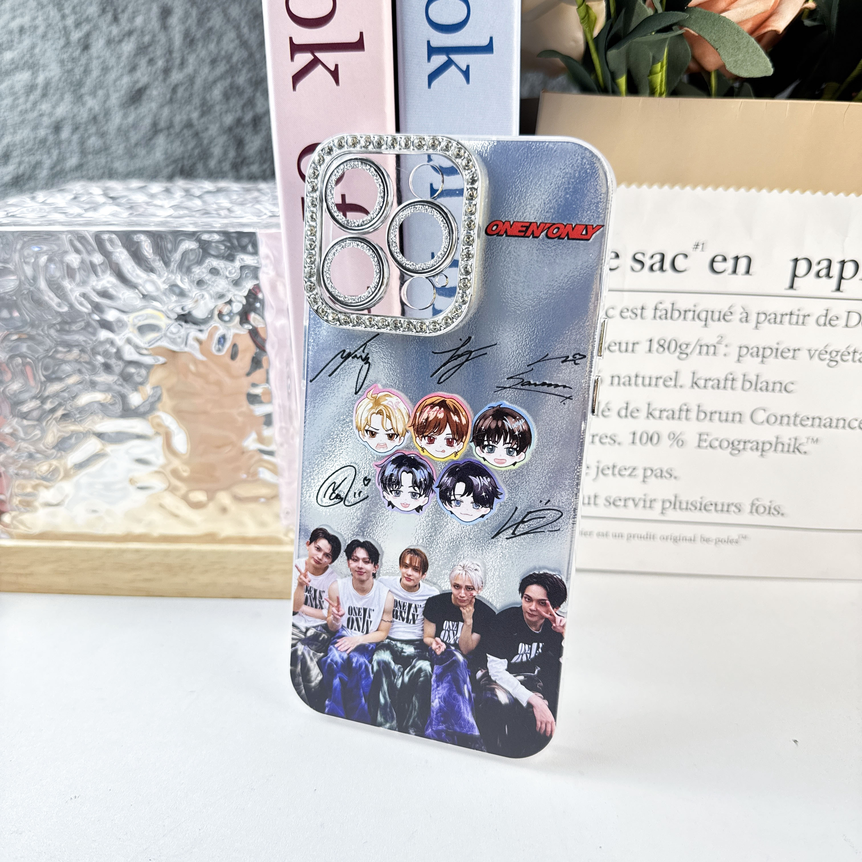 ダイヤモンドレーザーグラデーションスマートフォンケース【ONE N' ONLY】