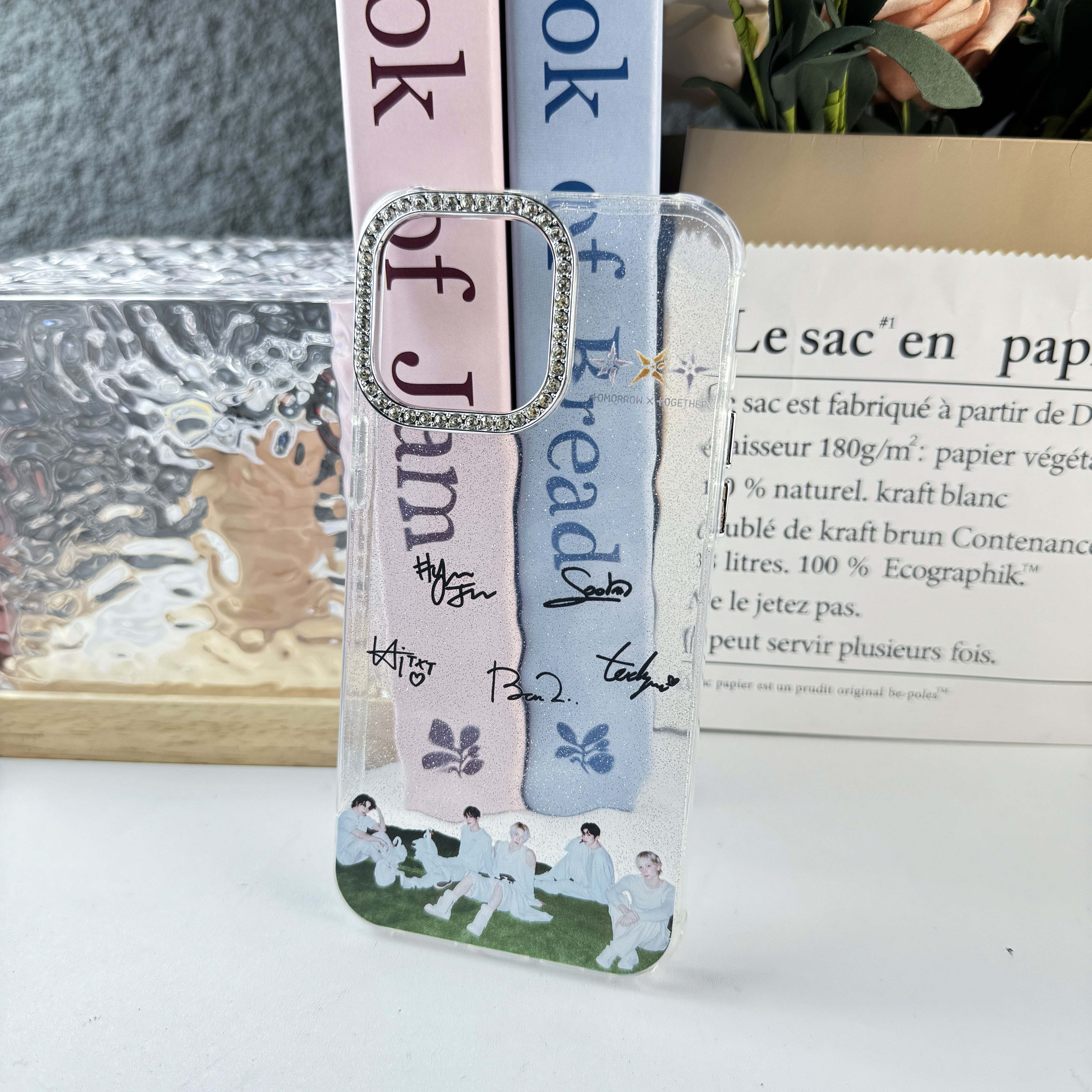 ダイヤモンドレーザーグラデーションスマートフォンケース【TXT】