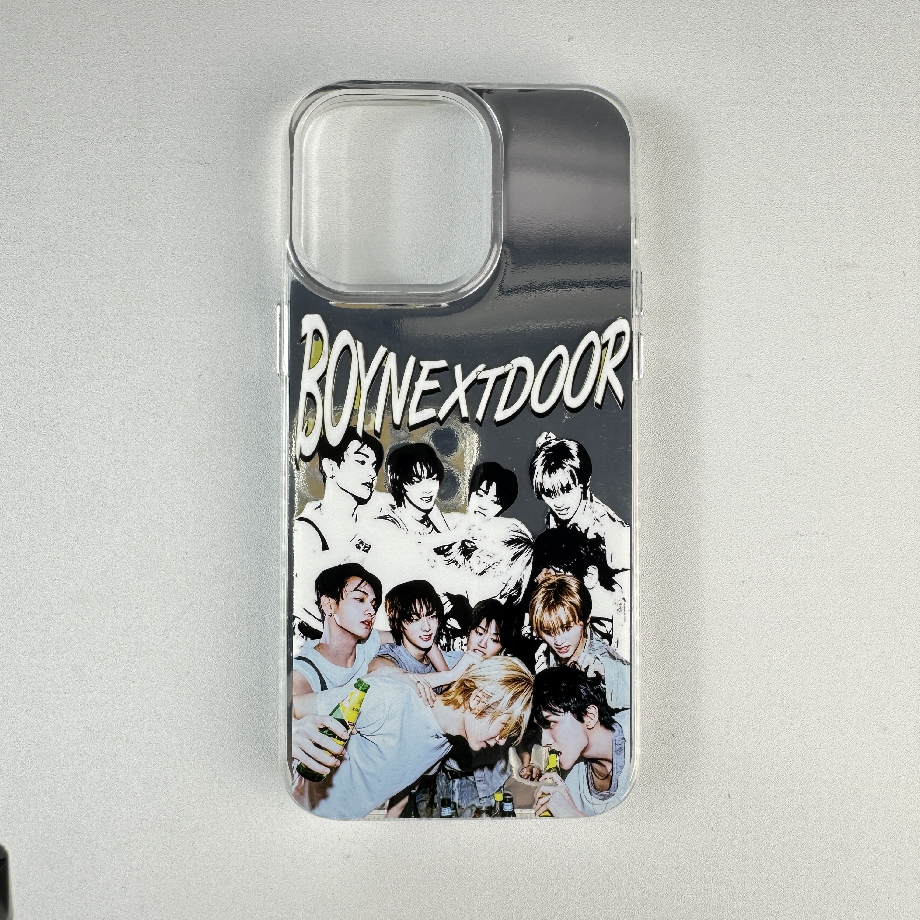 レーザーグラデーションスマートフォンケース-銀【BOYNEXTDOOR】-YITOTO™推し活がもっと楽しくなる