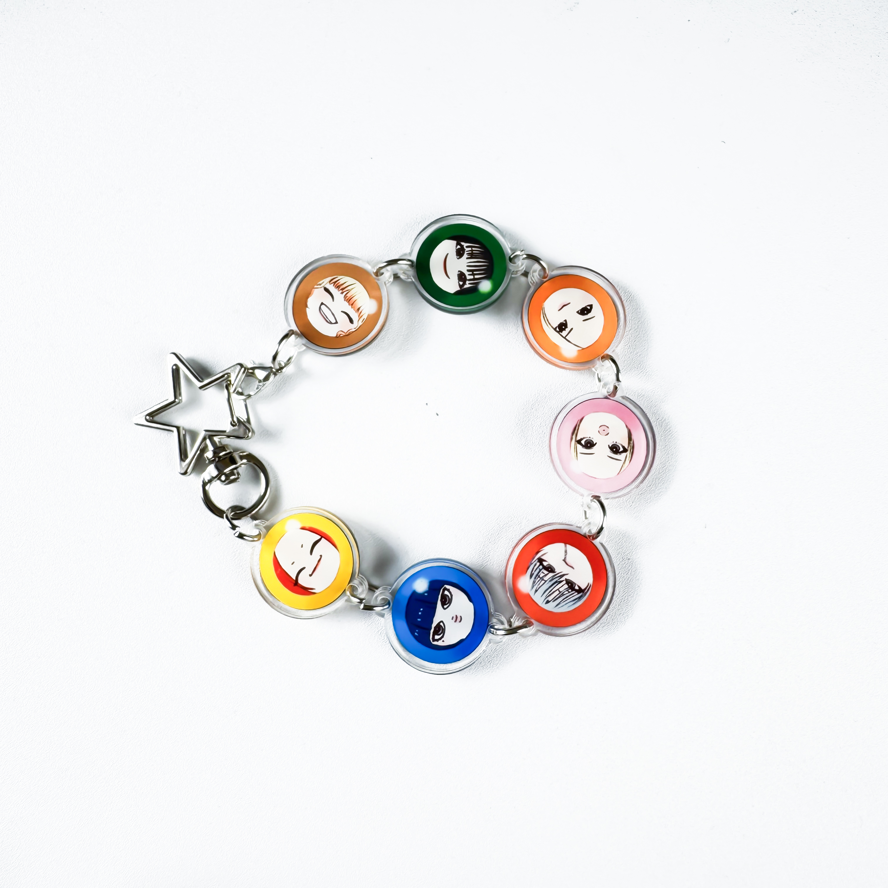 両面アクリルキーホルダー＆ブレスレット【HANA】