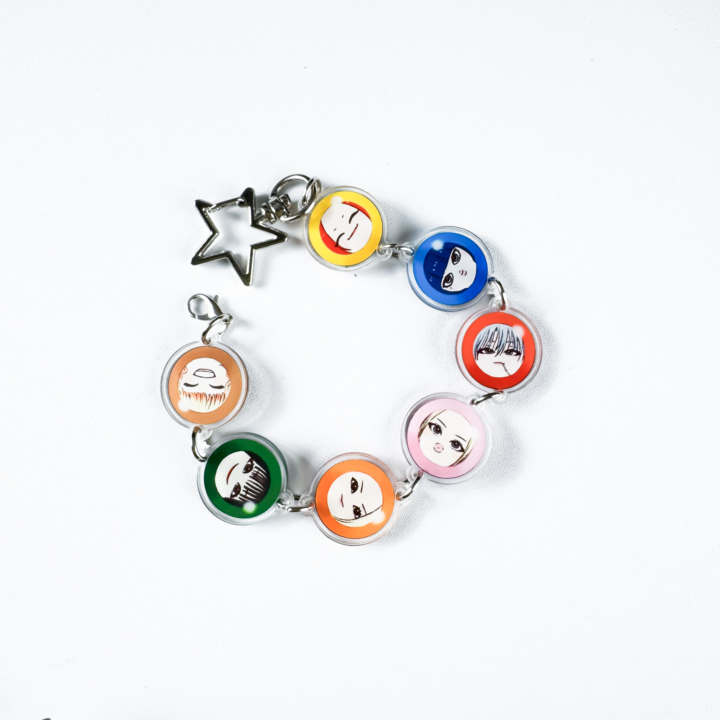 両面アクリルキーホルダー＆ブレスレット【HANA】